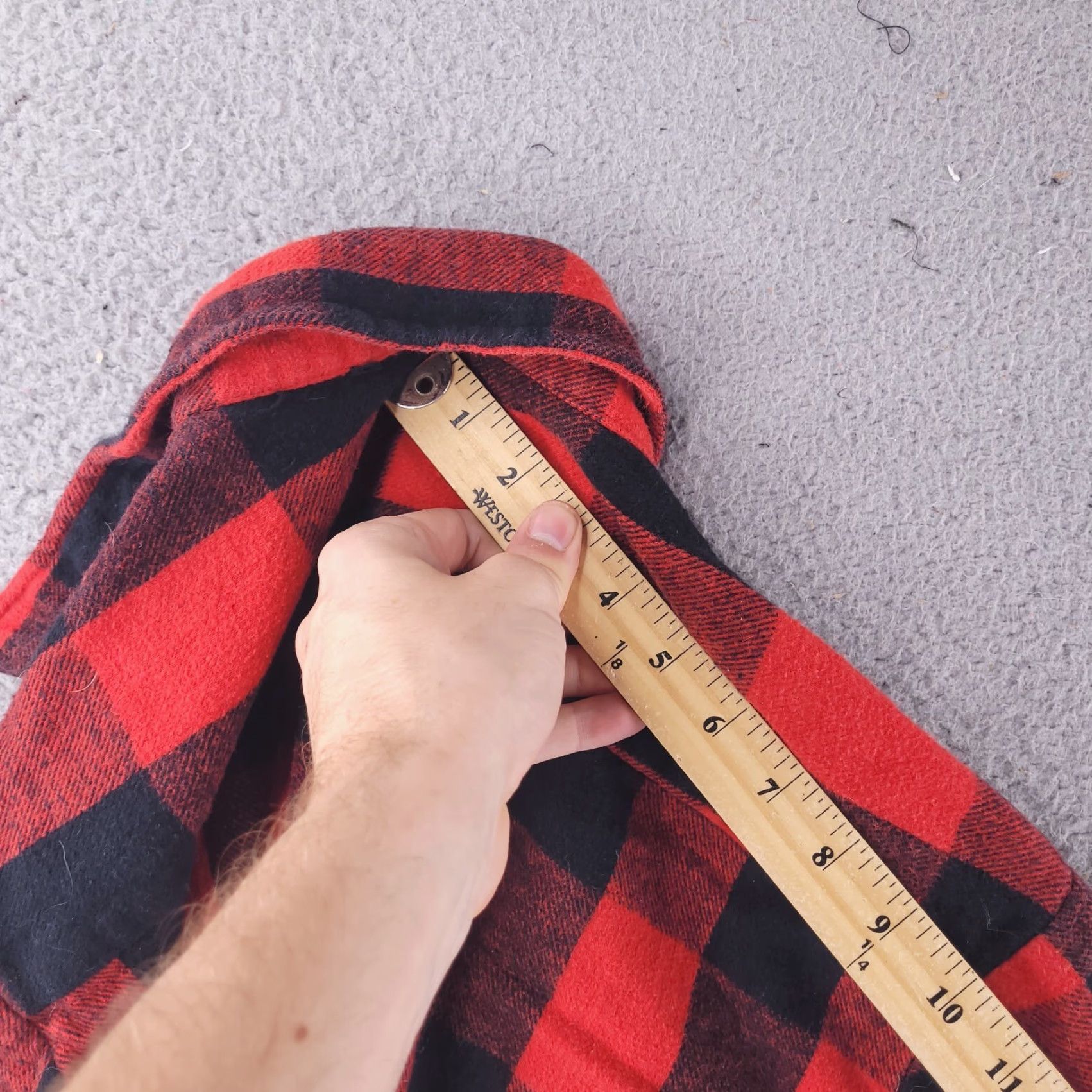 Vintage Trail Crest Shirt Mens XL Red 100% Cotton Long Sleeve Plaid Flannel Button-Up Size US XL / EU 56 / 4 - 7 Thumbnail