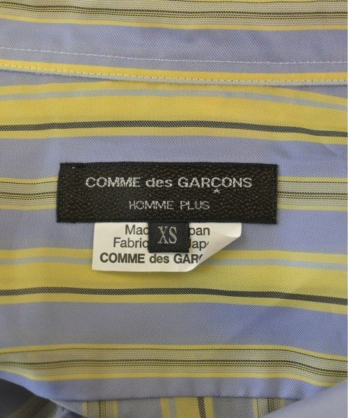 Comme des Garcons Homme Plus Shirt Long Sleeve Stripes Light blue x Yellow x Gray Size US XS / EU 42 / 0 - 6 Thumbnail