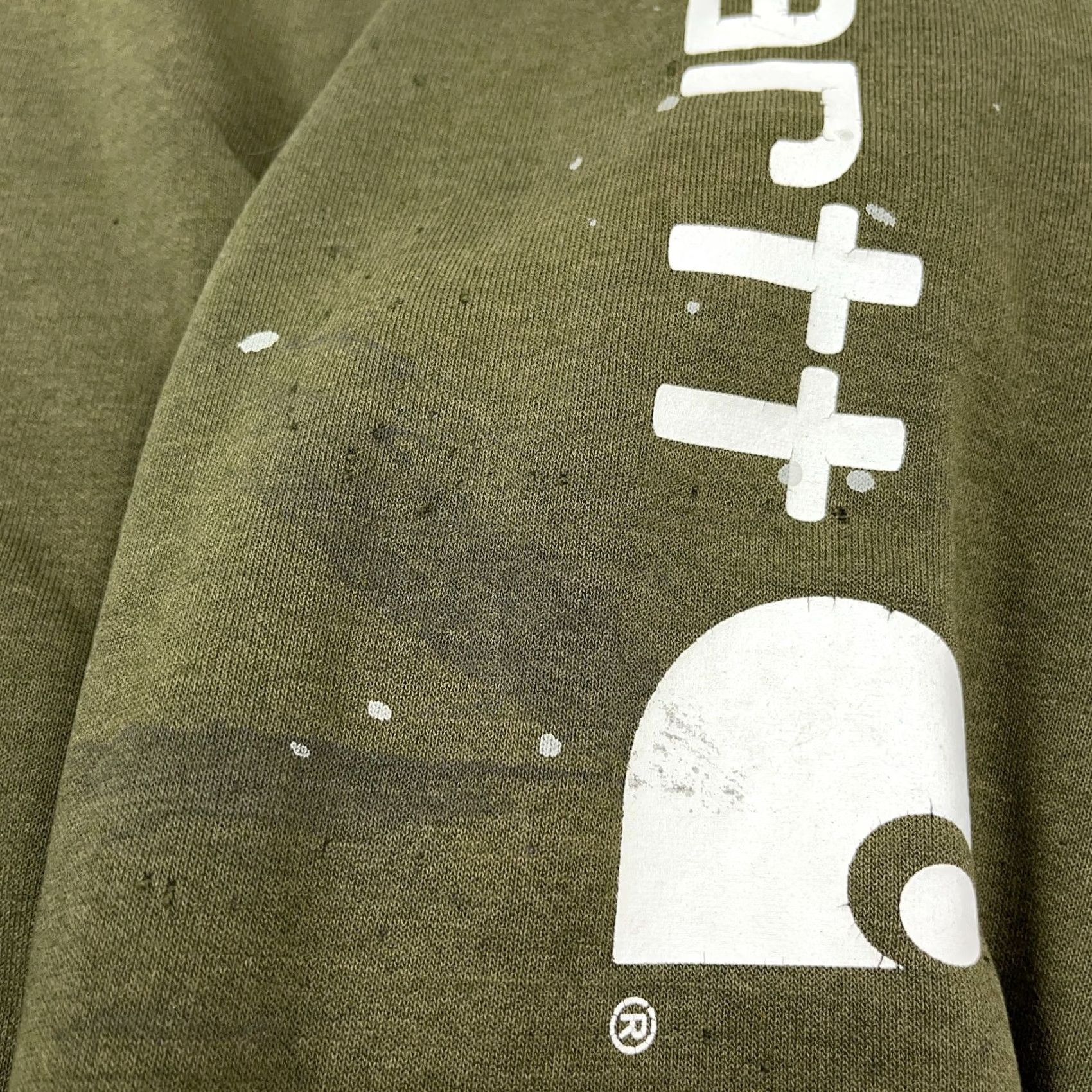 Carhartt Vintage Carhartt Hoodie Men XL Green Sweatshirt Sun Faded Thrashed Worn Y2K Size US XL / EU 56 / 4 - 5 Thumbnail