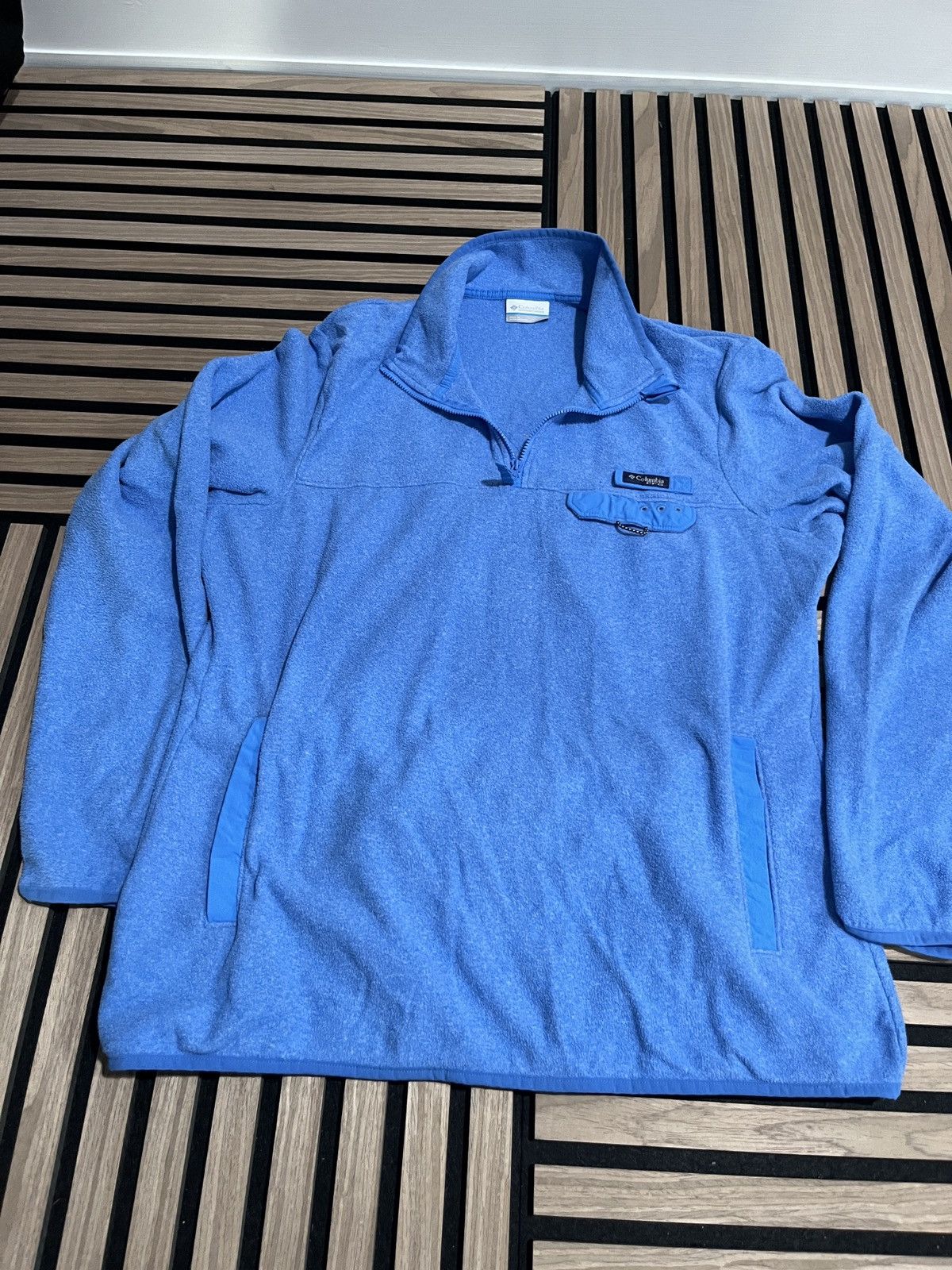 Columbia Columbia PFG Jacket women’s L 1/4 Zip Blue Fleece Pullover Size L / US 10 / IT 46 - 1 Thumbnail