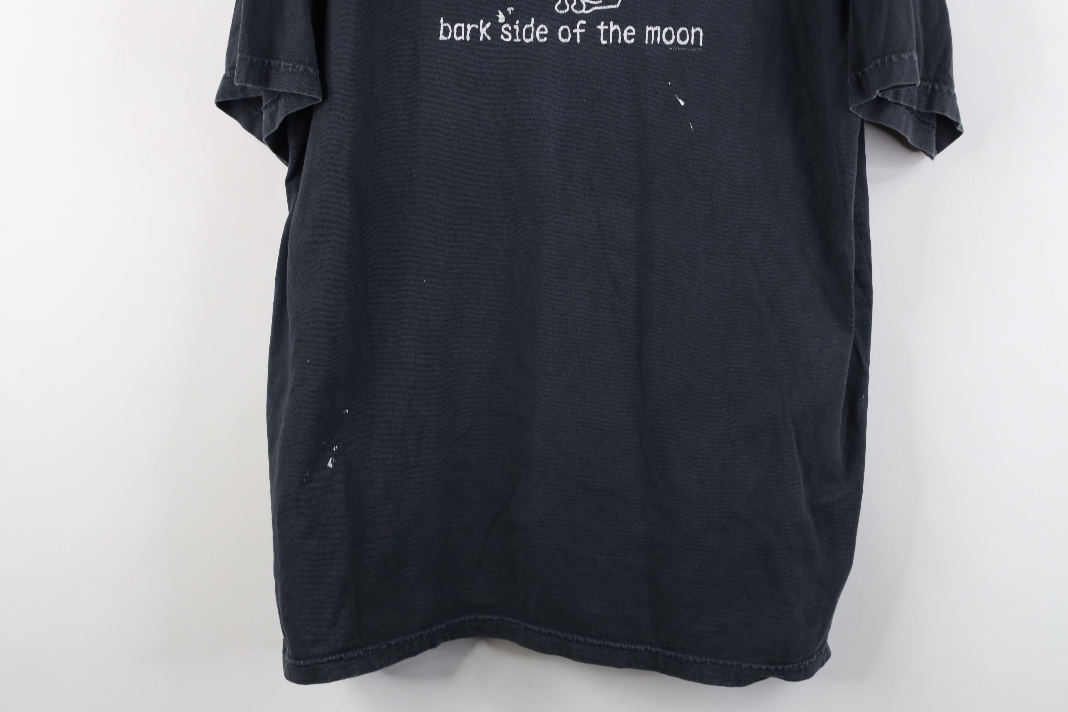 Vintage Teddy The Dog Parody Bark Side of the Moon T-Shirt Black Size US L / EU 52-54 / 3 - 3 Thumbnail