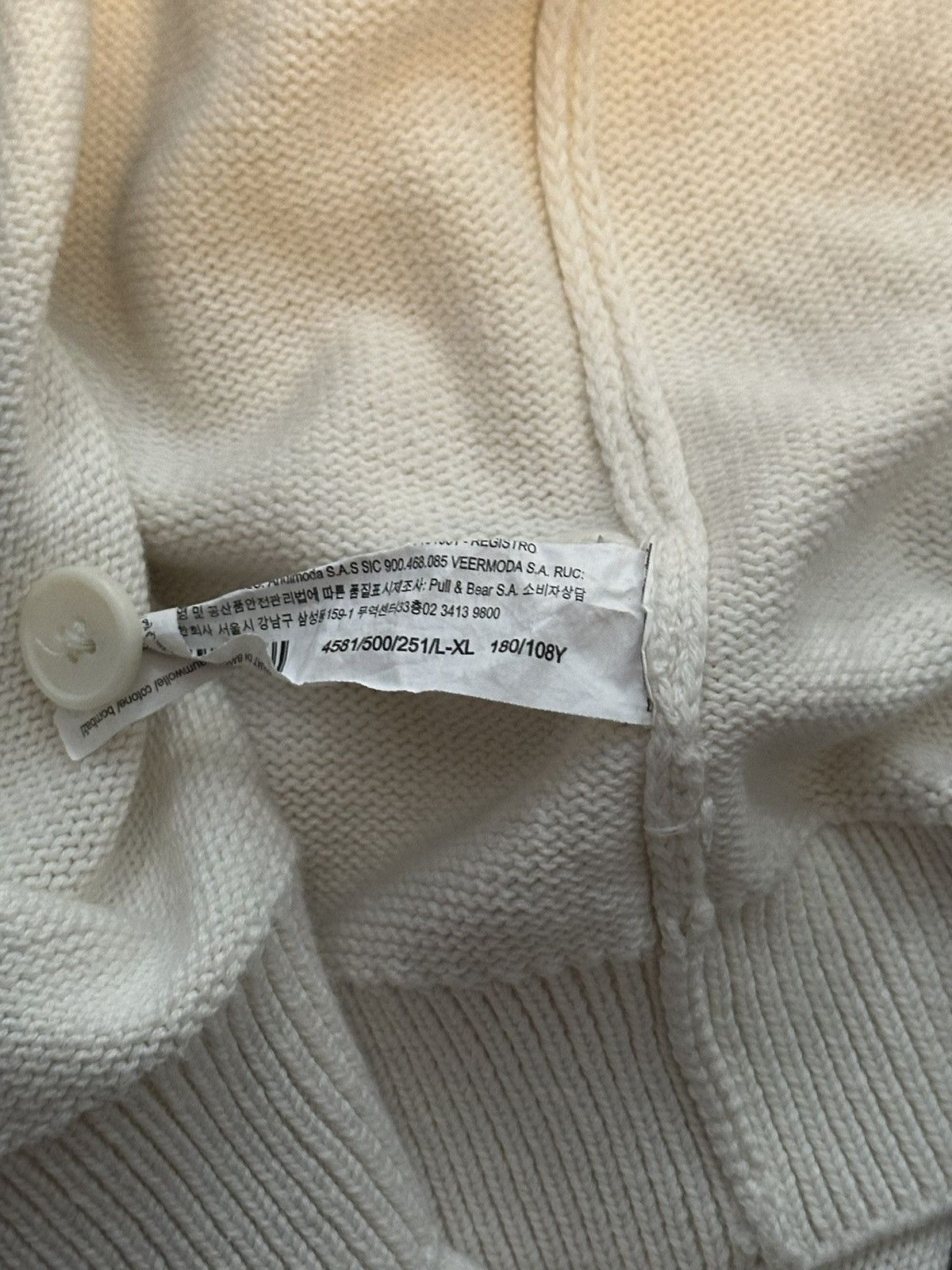 Vintage Vintage white cardigan Size US L / EU 52-54 / 3 - 2 Thumbnail