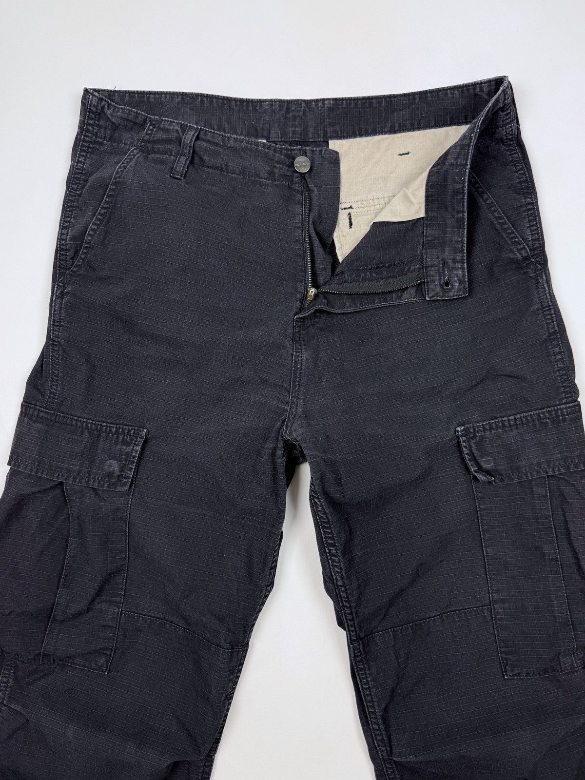 Carhartt Carhartt WIP Faded Black Regular Cargo Baggy Pants 33X32 Size US 33 - 4 Thumbnail