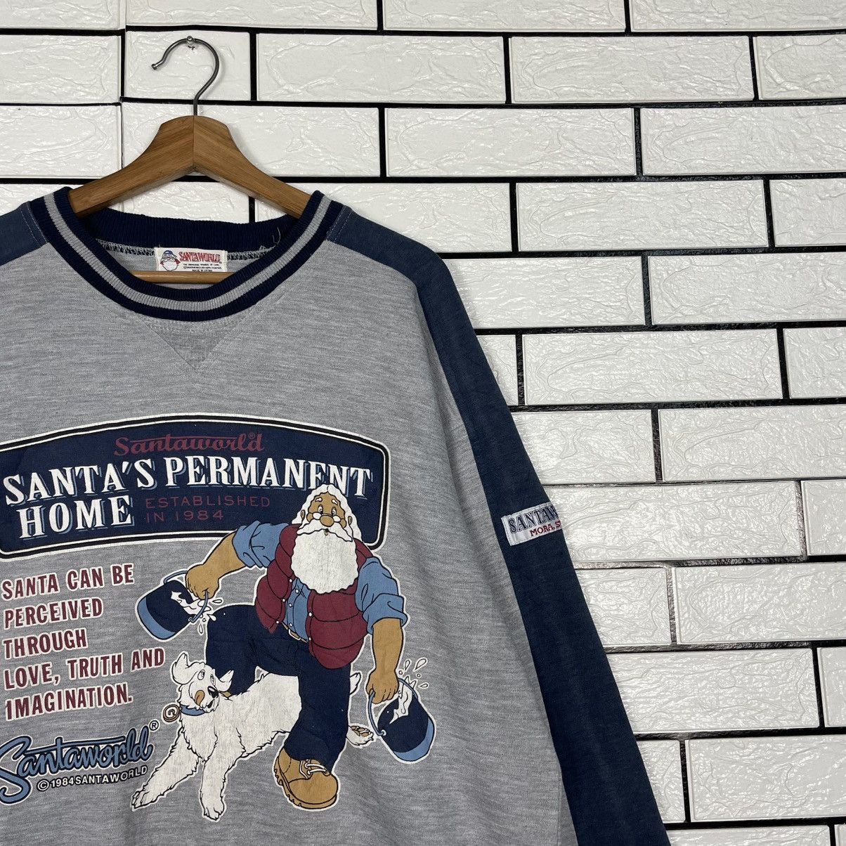 Japanese Brand Santa World Big Print Sweatshirt Size US L / EU 52-54 / 3 - 5 Thumbnail
