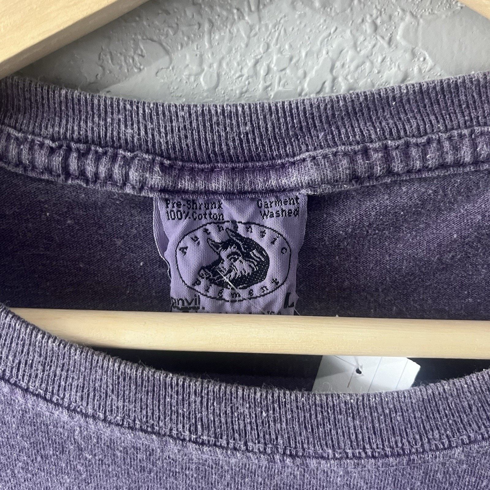 Anvil Vintage Purple Ron Stewart Music Tshirt Mens Large Minimal B Size US L / EU 52-54 / 3 - 3 Thumbnail