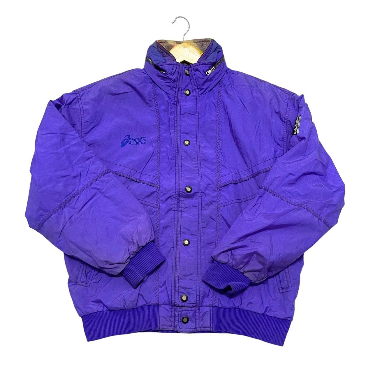 image of 90's High Performance Asics Sport Ski Gear Jacket in Blue, Men's (Size Medium)