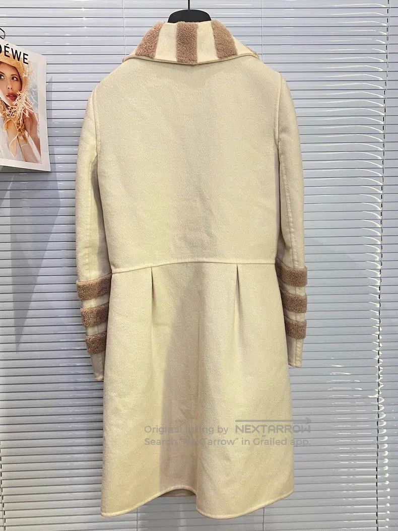 Fendi Fendi Wool Blended Coat, Beige Size XXS / US 00 / IT 34 - 2 Thumbnail