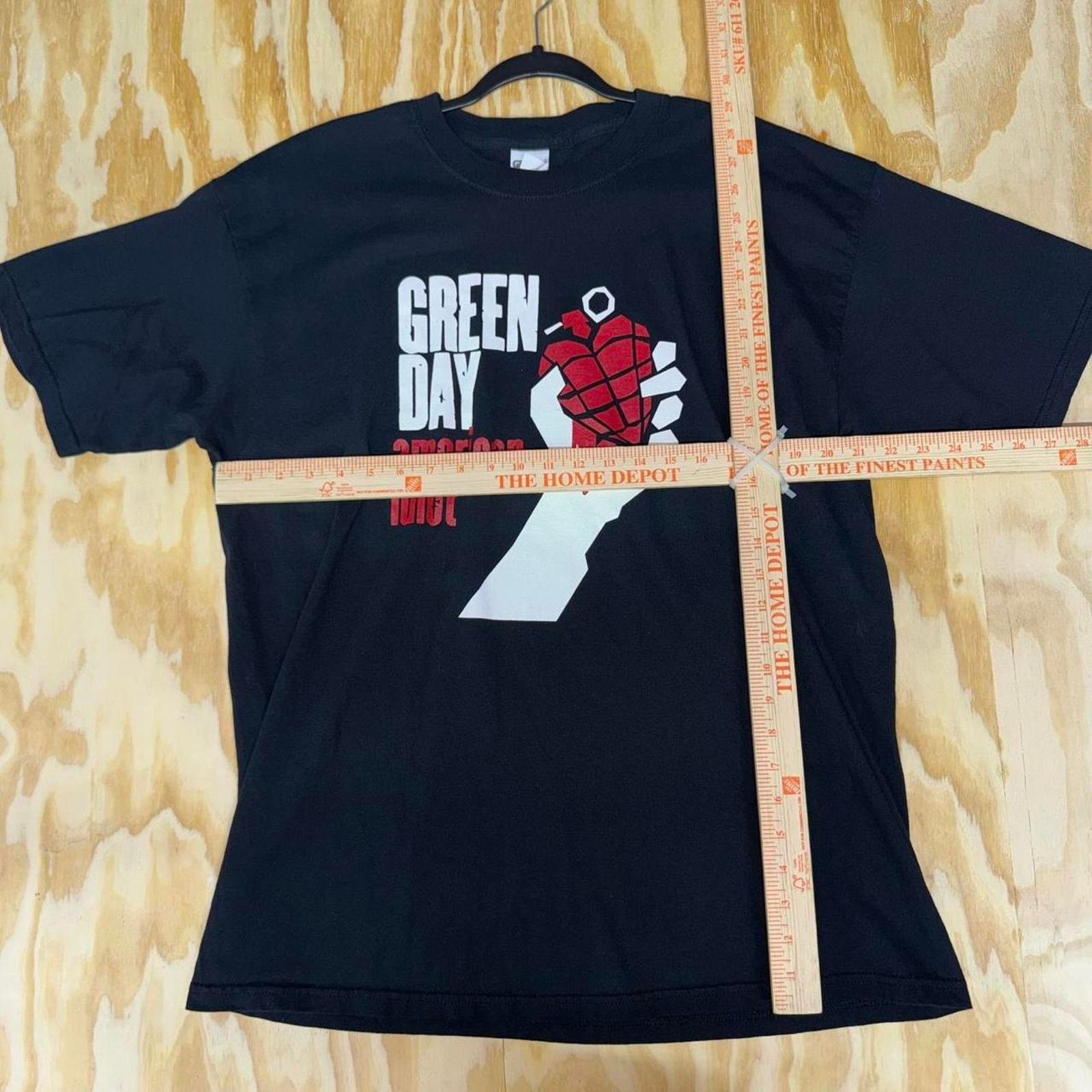 Gildan Vintage y2k green day american idiot album promo t-shirt Size US XL / EU 56 / 4 - 3 Thumbnail