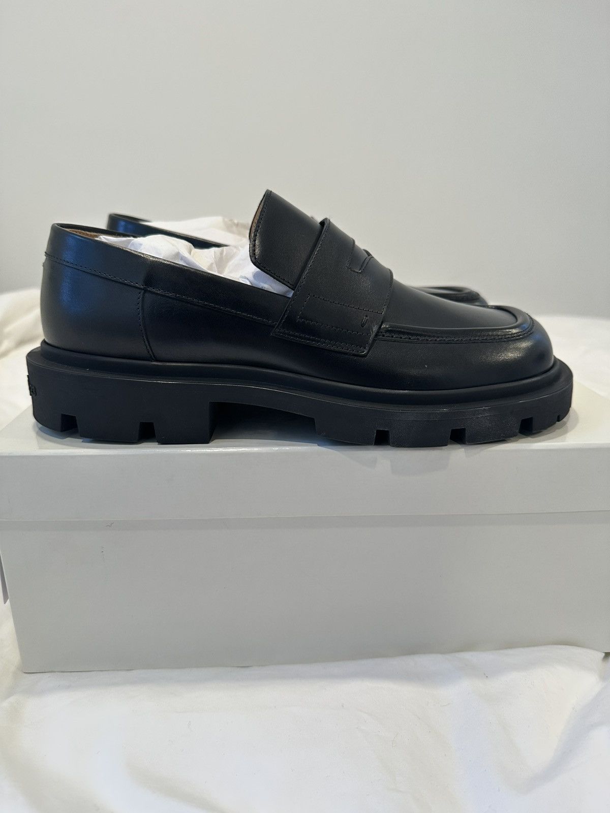 Maison Margiela Maison Margiela Black Leather Loafers Size US 8 / EU 41 - 1 Thumbnail