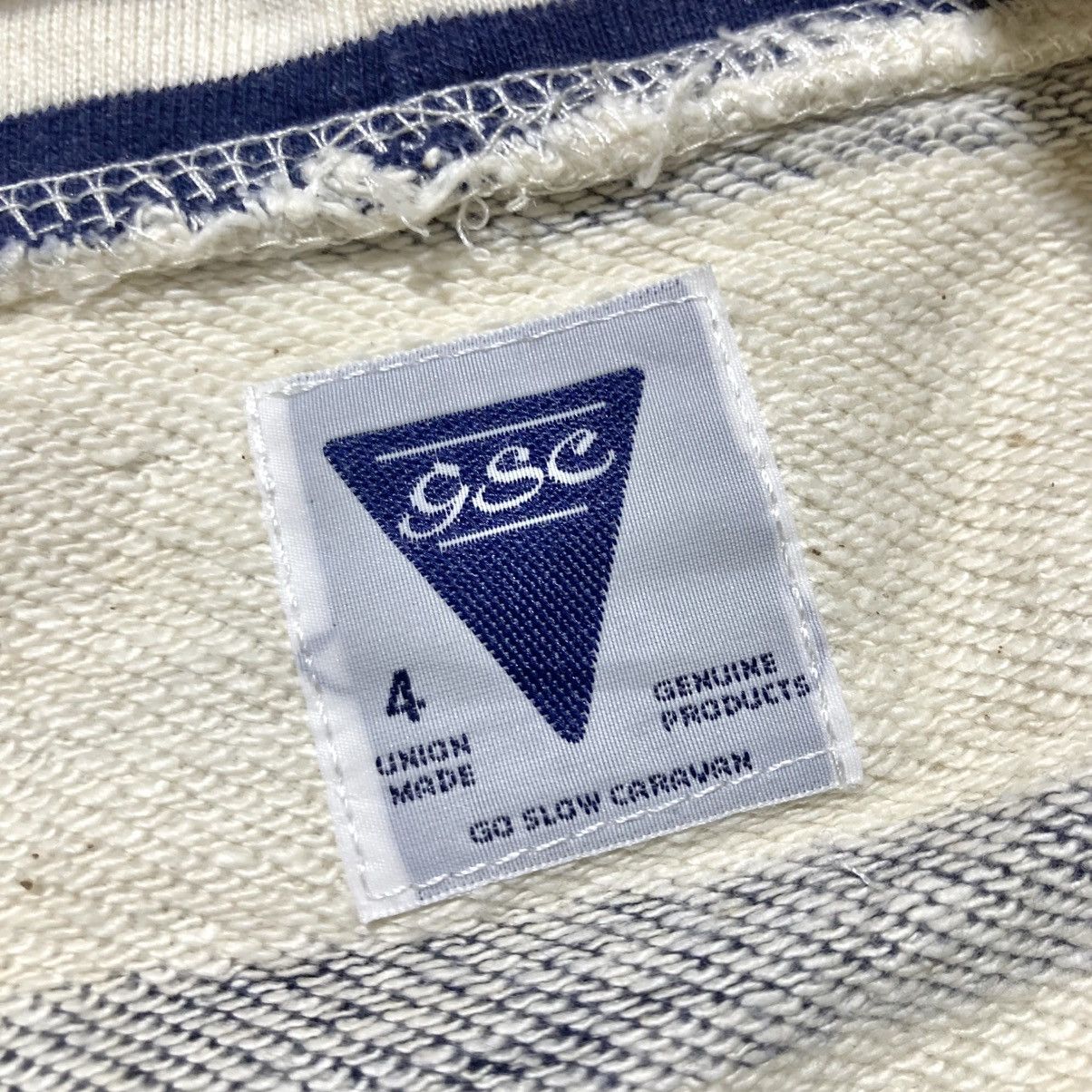 go slow caravan 2000s Go Slow Caravan Striped Unique Hoodie Kapital Style Size US L / EU 52-54 / 3 - 16 Thumbnail