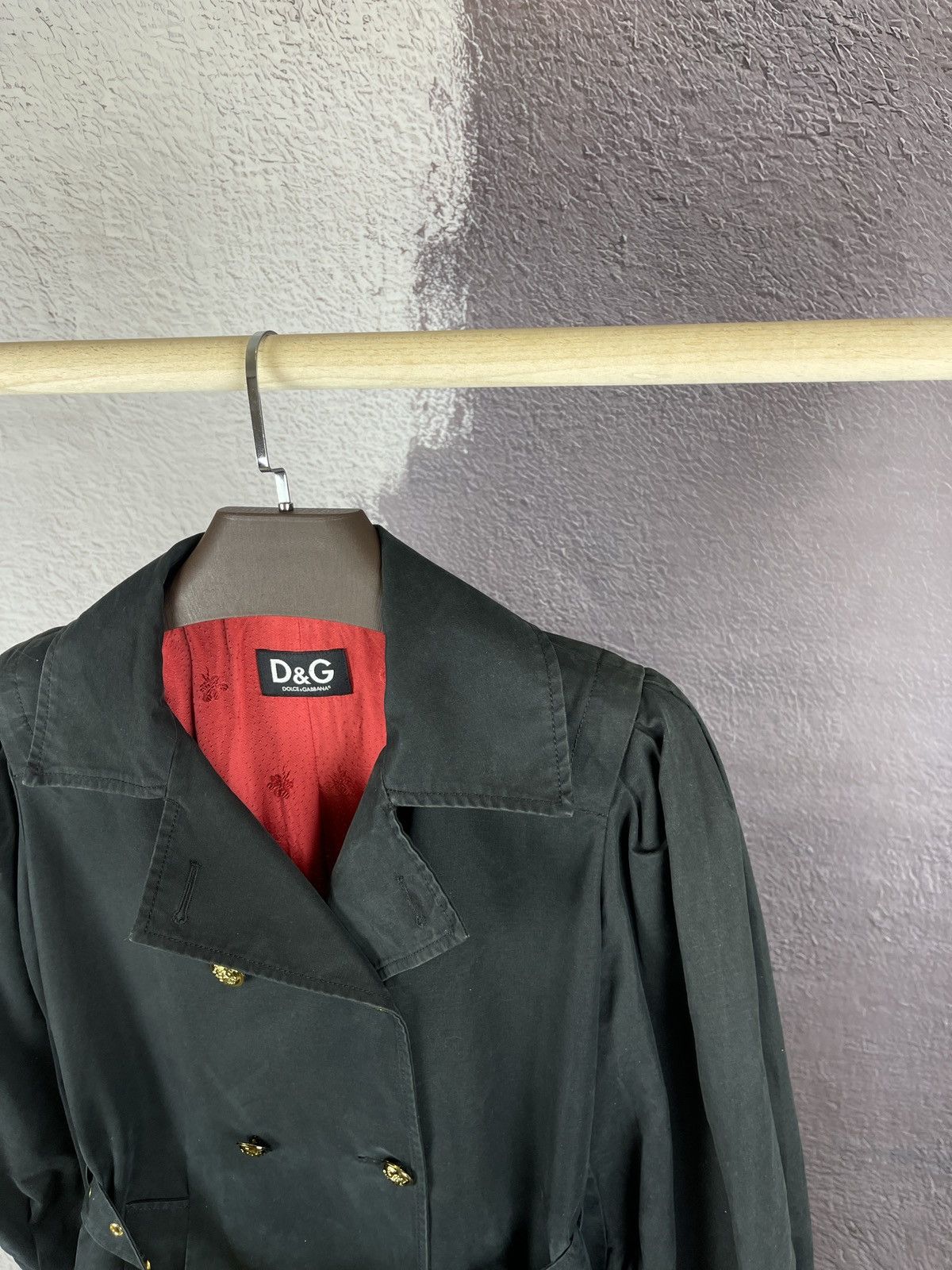 Dolce & Gabbana Dolce & Gabbana double-breasted cotton black coat women’s Size M / US 6-8 / IT 42-44 - 6 Thumbnail