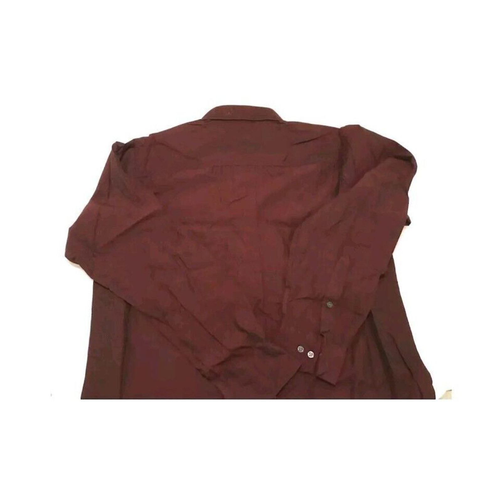 DKNY DKNY Men's Shirt Burgundy Red Long Sleeve Button-Up L Size US L / EU 52-54 / 3 - 4 Thumbnail