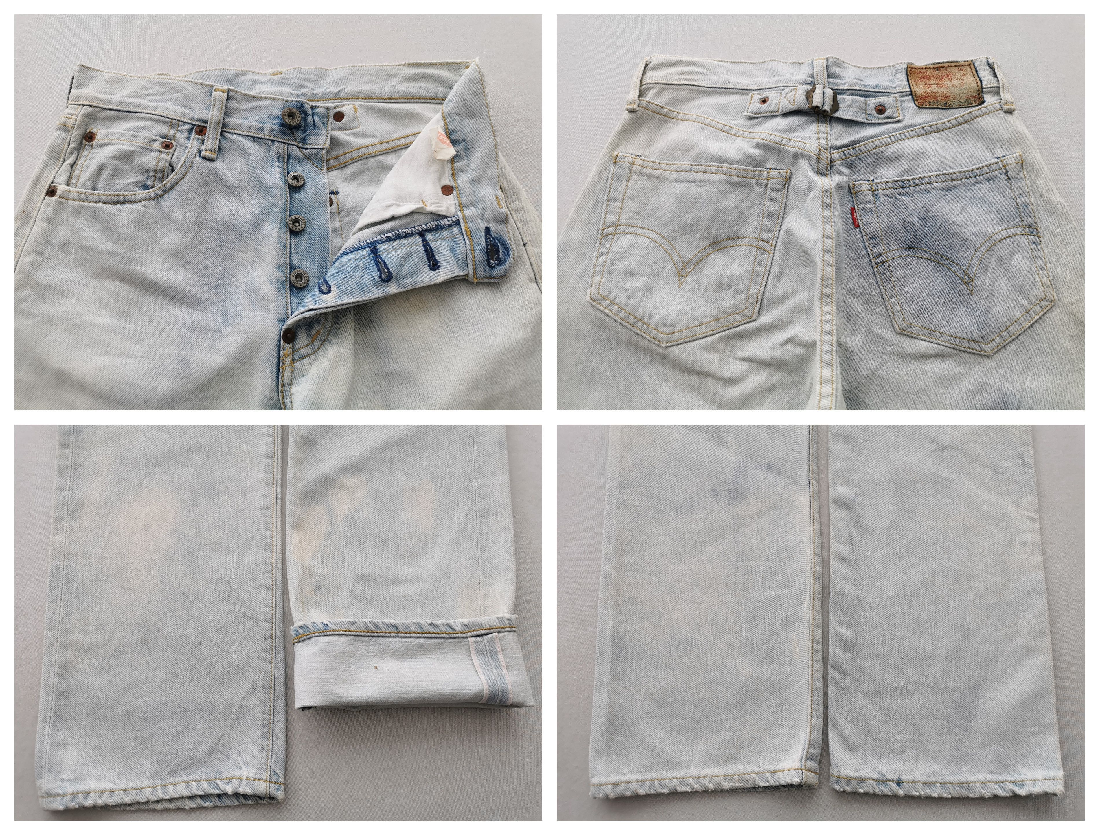 Levi's Vintage 90's Levis 702XX Big E Selvedge Acidwash Denim Size US 26 / EU 42 - 9 Thumbnail
