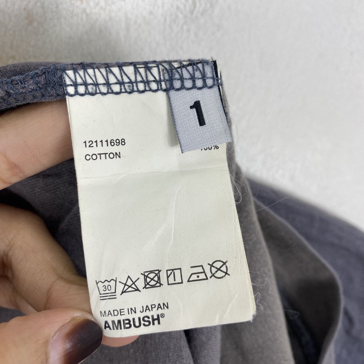 Ambush Design AMBUSH Tokyo Limited Edition XL Logo Shirt Gray S Size US S / EU 44-46 / 1 - 6 Thumbnail