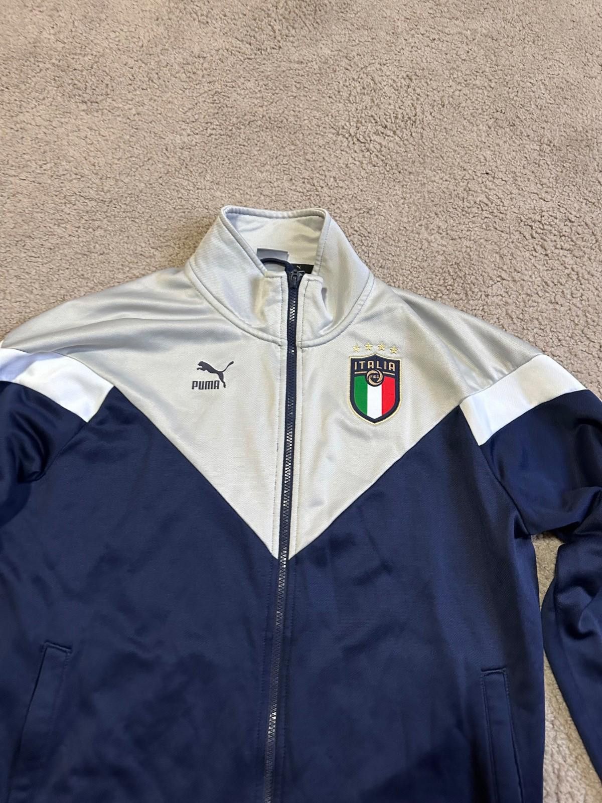 Puma Puma Italy 2020/21 Football Soccer Track Jacket Sz L Size US L / EU 52-54 / 3 - 5 Thumbnail