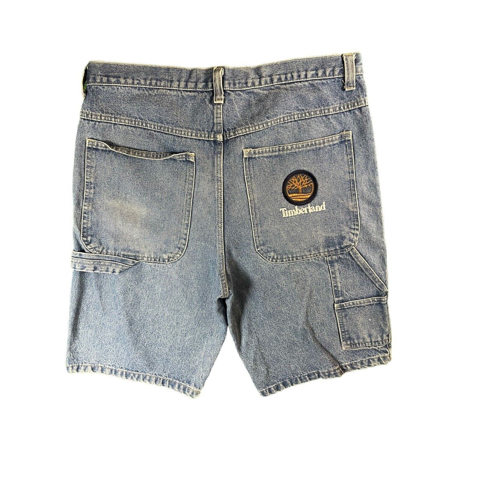 Timberland Vintage Y2K Timberland Wide Denim Baggy XL 37 Shorts Jorts Size US 37 - 4 Thumbnail