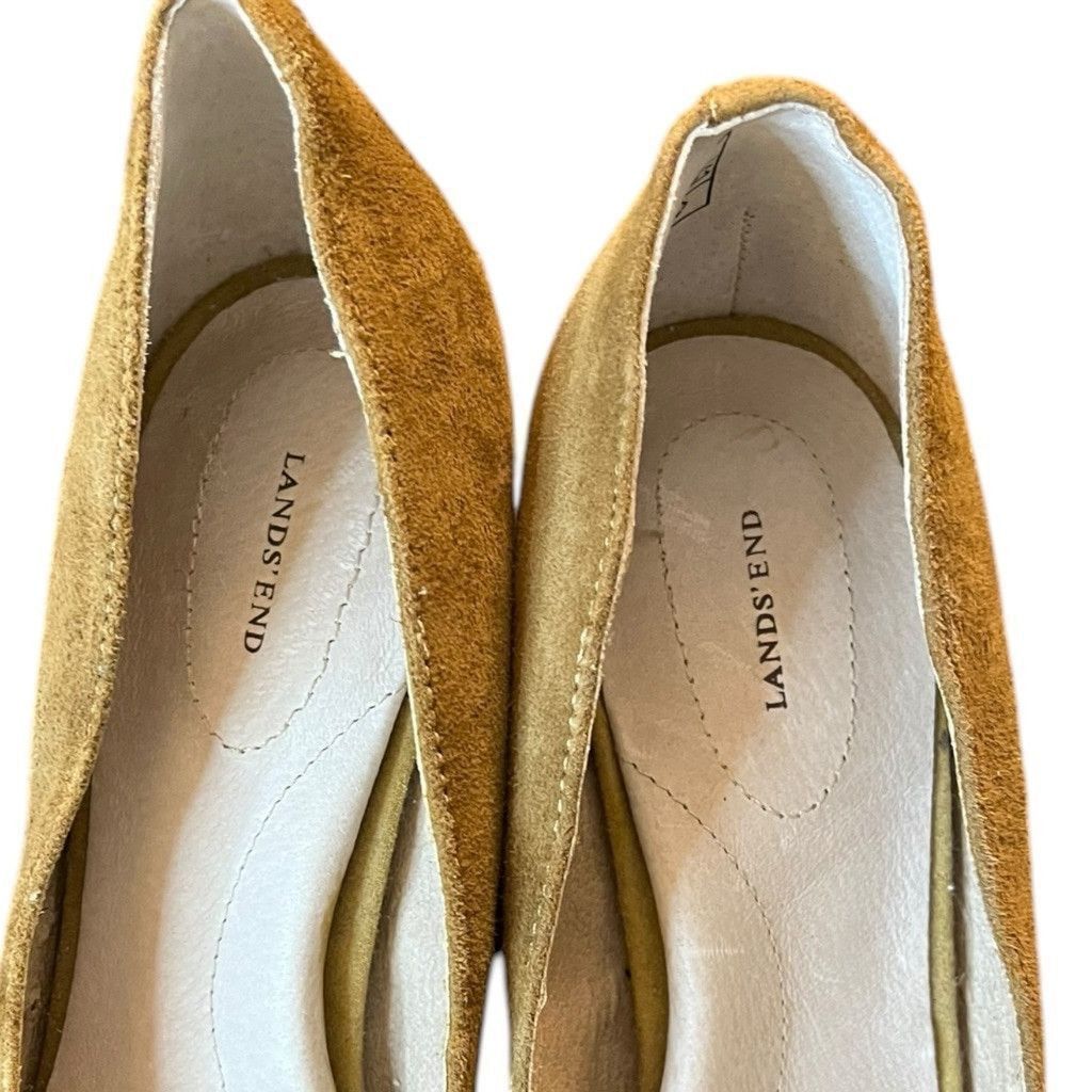 Lands' End × Vintage Y2K Lands’ End Minnie Faux Suede Comfy Block High Heels Sz 9 Size US 9 / IT 39 - 11 Thumbnail