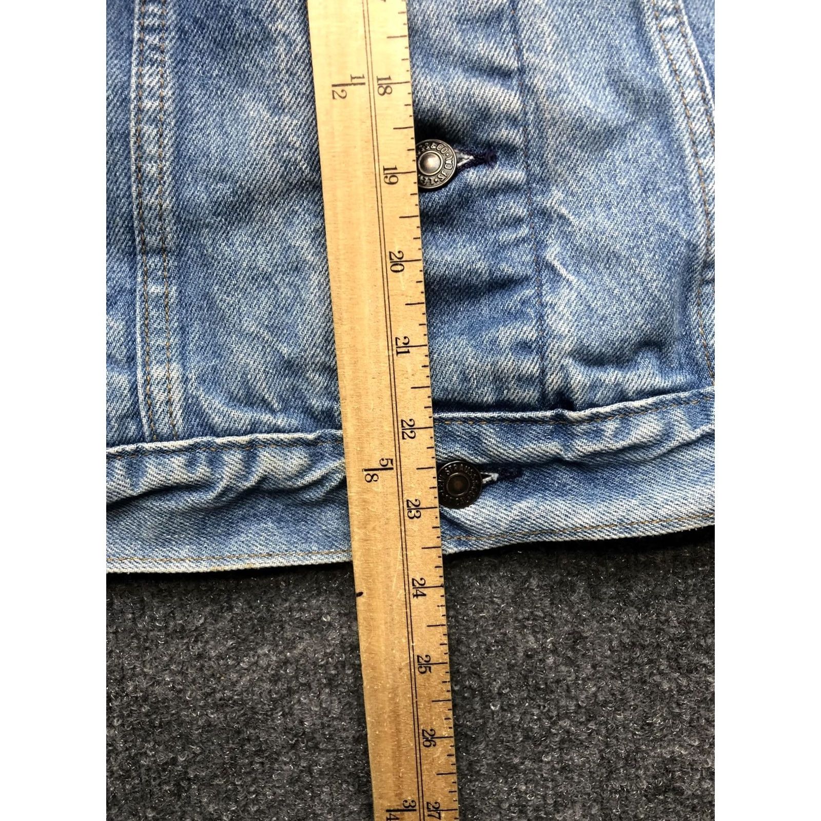Levi's Levi's Jacket Mens 36 Blue Denim Bomber Button Front Trucker Casual Denim Jacket Men 36 Blue Size US 36 / EU 52 - 3 Thumbnail