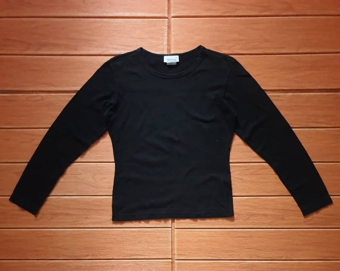 agnes b. Agnes b. Black colour longsleeve shirt Size S / US 4 / IT 40 - 1 Thumbnail