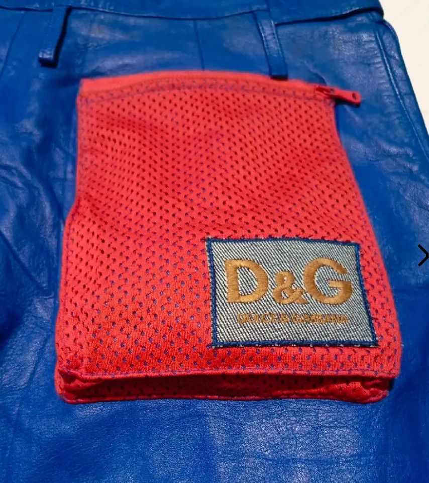 Dolce & Gabbana D&G Archive Genuine Leather Riders cargo pants Size US 34 / EU 50 - 1 Thumbnail