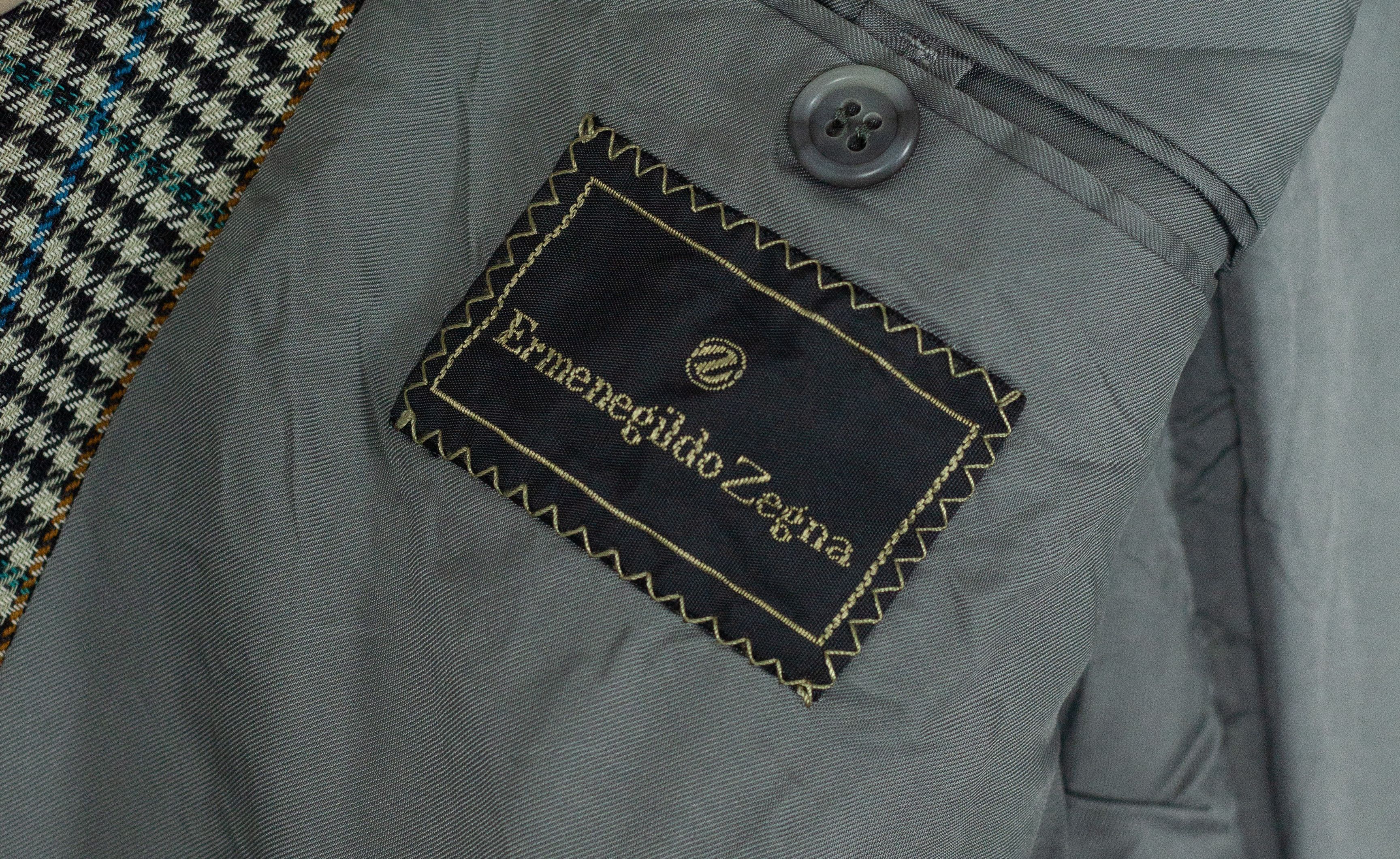 Ermenegildo Zegna × Vintage Vintage Ermenegildo Zegna Check Blazer Jacket 90s Size US L / EU 52-54 / 3 - 2 Thumbnail