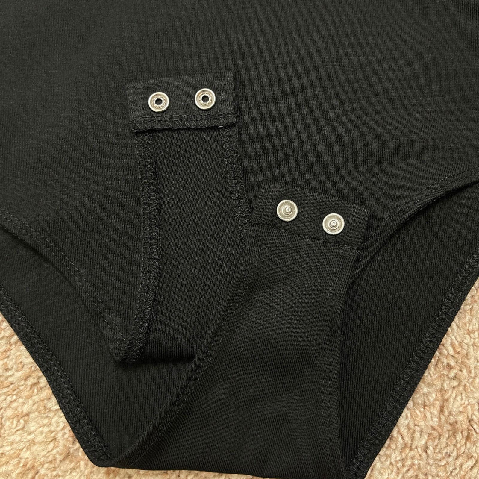 Forever 21 Forever 21 Low Scoop Back Short Sleeve Bodysuit Black NWT XS Size XS / US 0-2 / IT 36-38 - 24 Thumbnail
