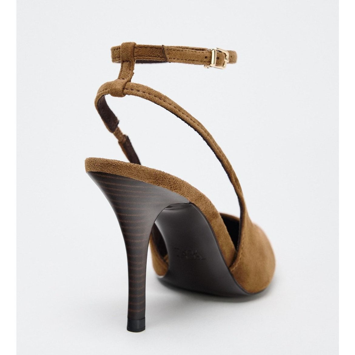 Zara ZARA Brown Leather Slingback Heels NWT Size US 9 / IT 39 - 19 Thumbnail