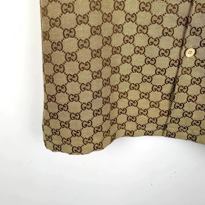 Gucci GucciBrown logo jacquad full print lapel single-breasted sh Size US M / EU 48-50 / 2 - 4 Thumbnail
