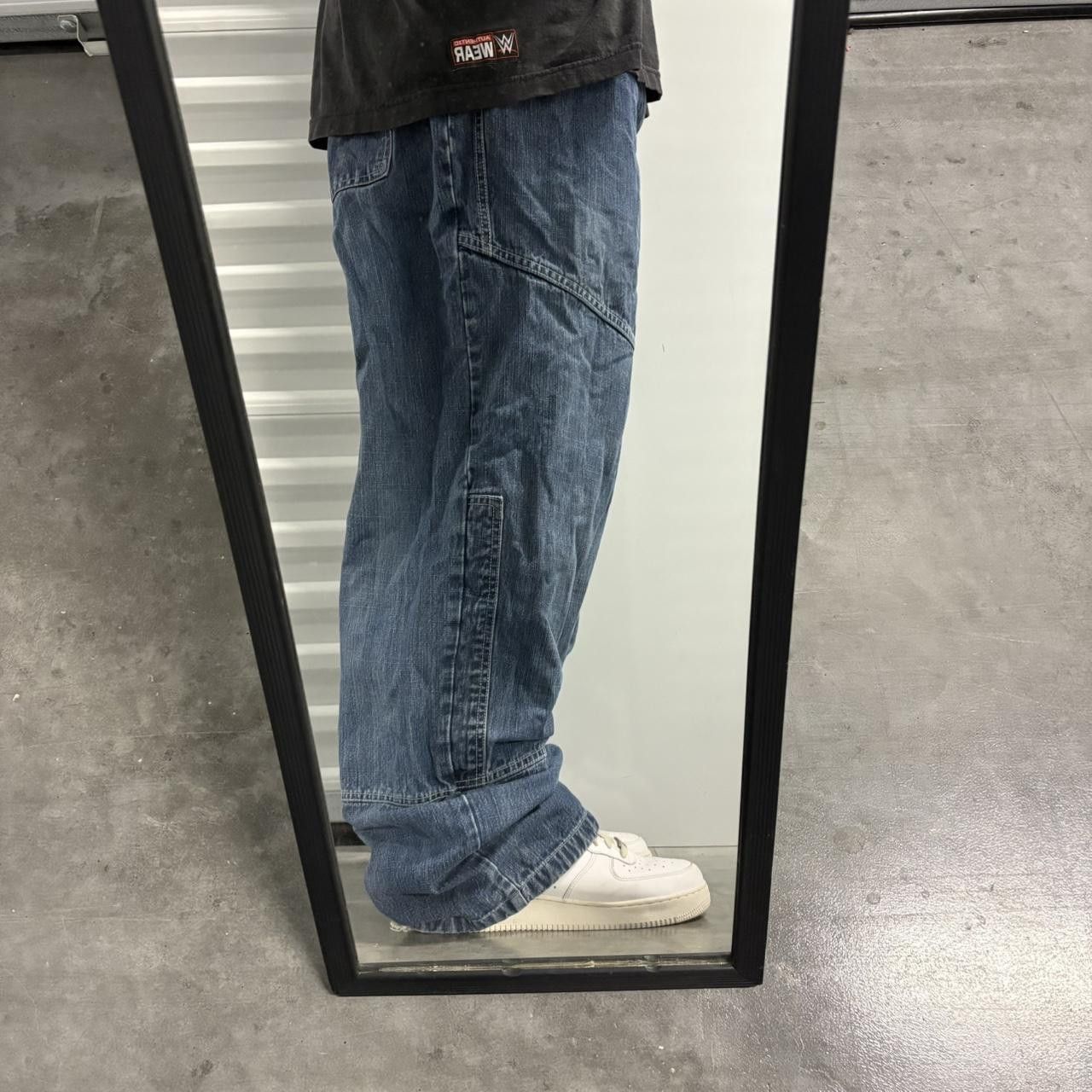Vintage Crazy Vintage Y2K/2000s Super Baggy Wideleg JNCO Style Brooklyn Medium Wash Denim Jeans! Size US 40 / EU 56 - 2 Thumbnail