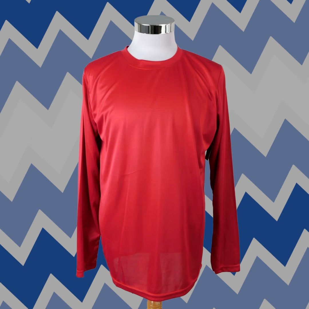 Vintage Zone Pro Sport Men's Long Sleeve T-Shirt Crew Neck Red Large Size US L / EU 52-54 / 3 - 1 Thumbnail