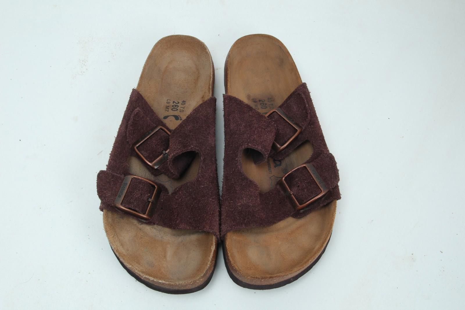 Designer Betula By Birkenstock Arizona Sandals Shoes Suede 40/ 9 Size US 9 / IT 39 - 2 Thumbnail