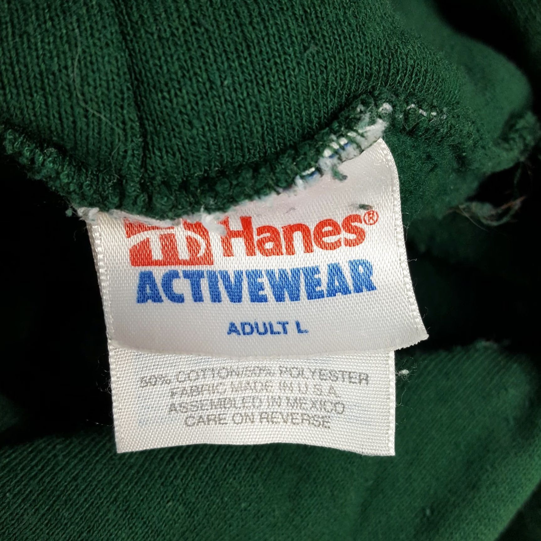 Hanes Vintage Hanes Forest Green Hoodie L Men 90s Grunge Y2K Crew Neck Pullover Sweatshirt Size US L / EU 52-54 / 3 - 5 Thumbnail