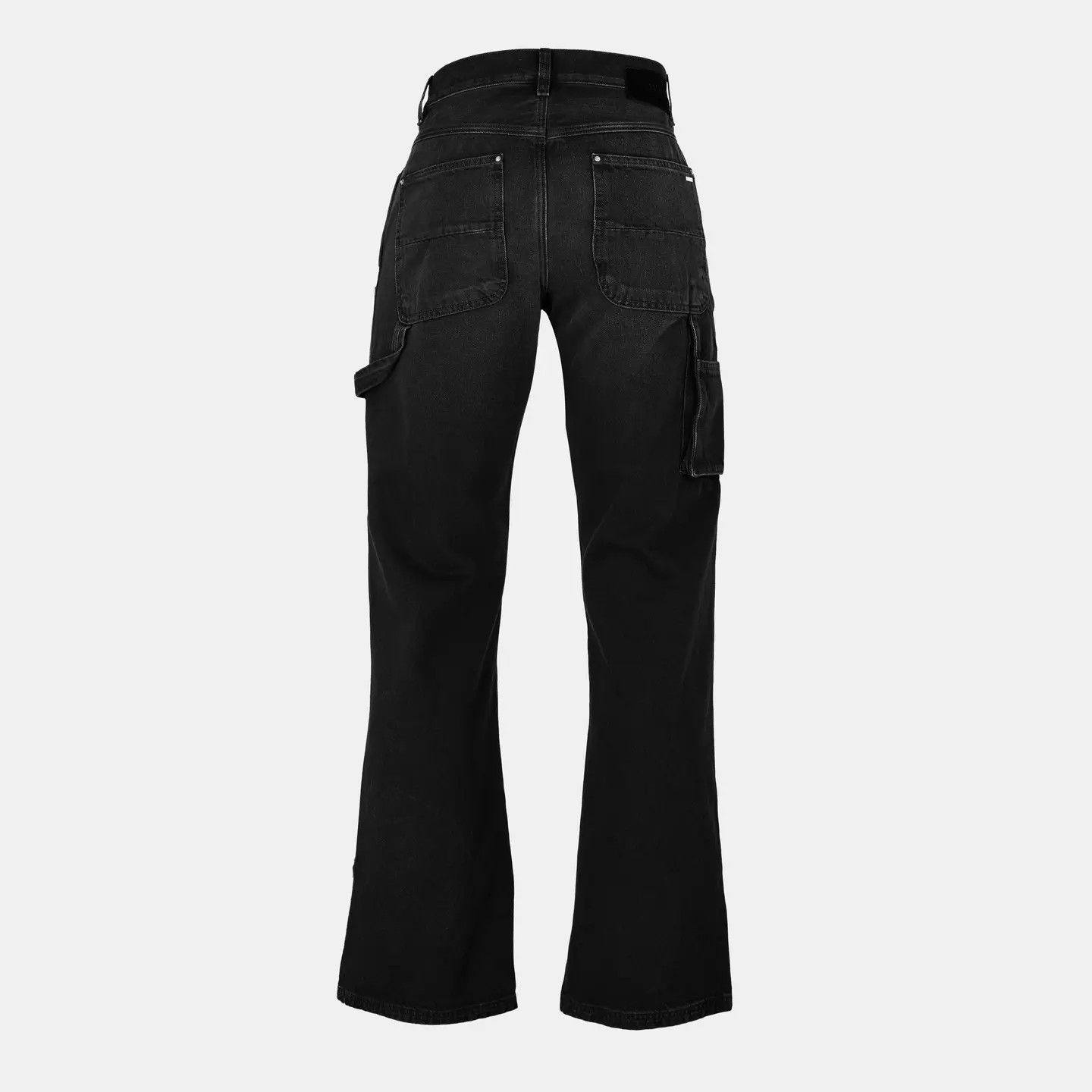 Amiri o1g2r1mq0426 Carpenter Wide Leg Jeans in Dusk Black Size US 36 / EU 52 - 2 Thumbnail