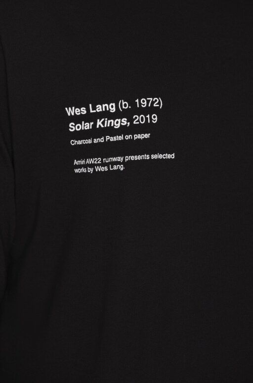 Amiri × Wes Lang o1w1db11224 Solar Kings Long Sleeve T-Shirt in Black Size US S / EU 44-46 / 1 - 3 Thumbnail