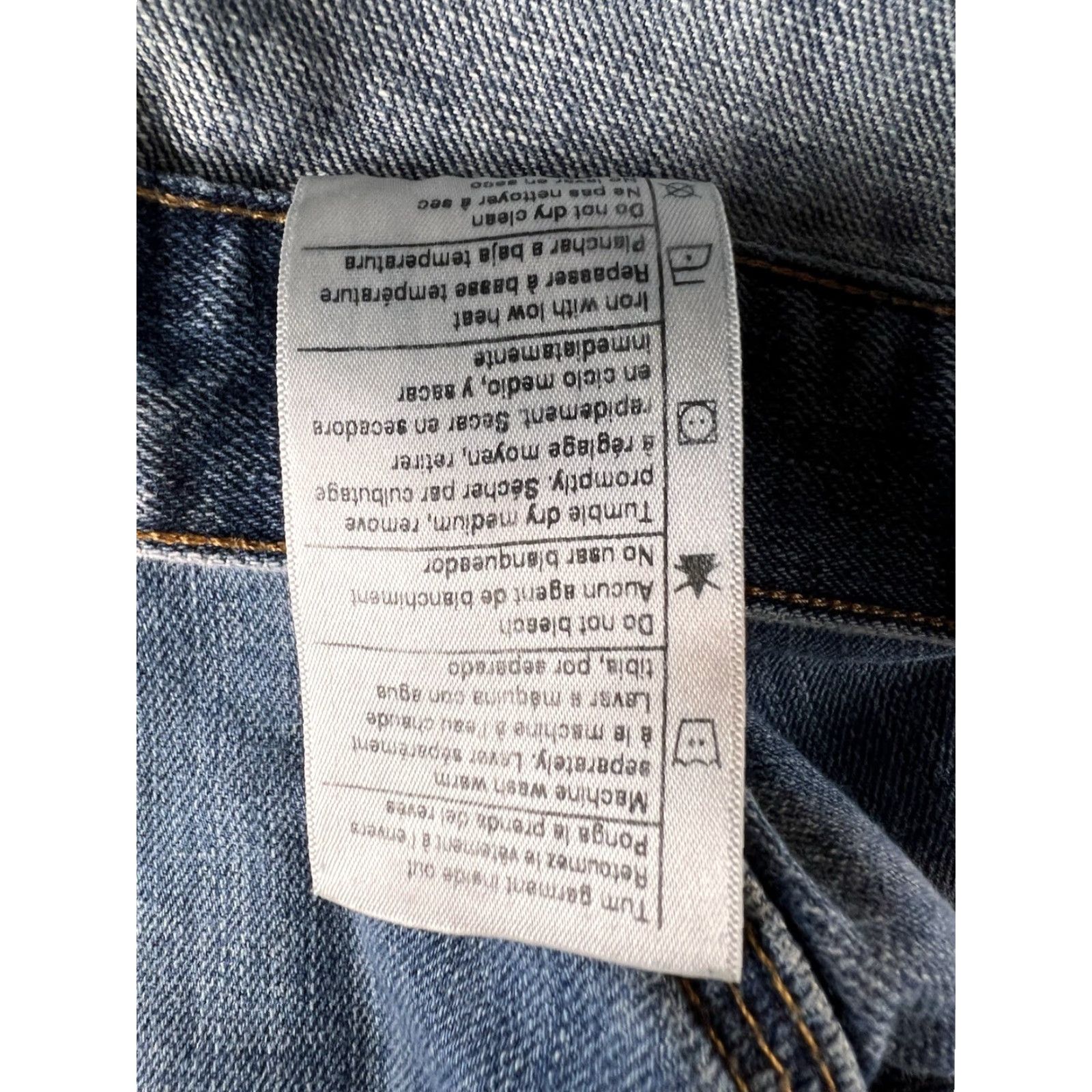 Carhartt Carhartt Jeans Mens 32x32 Relaxed Fit Straight Blue Distressed 5-Pocket Denim Workwear USA Logo/Mexico Made Jeans Size US 32 / EU 48 - 4 Thumbnail