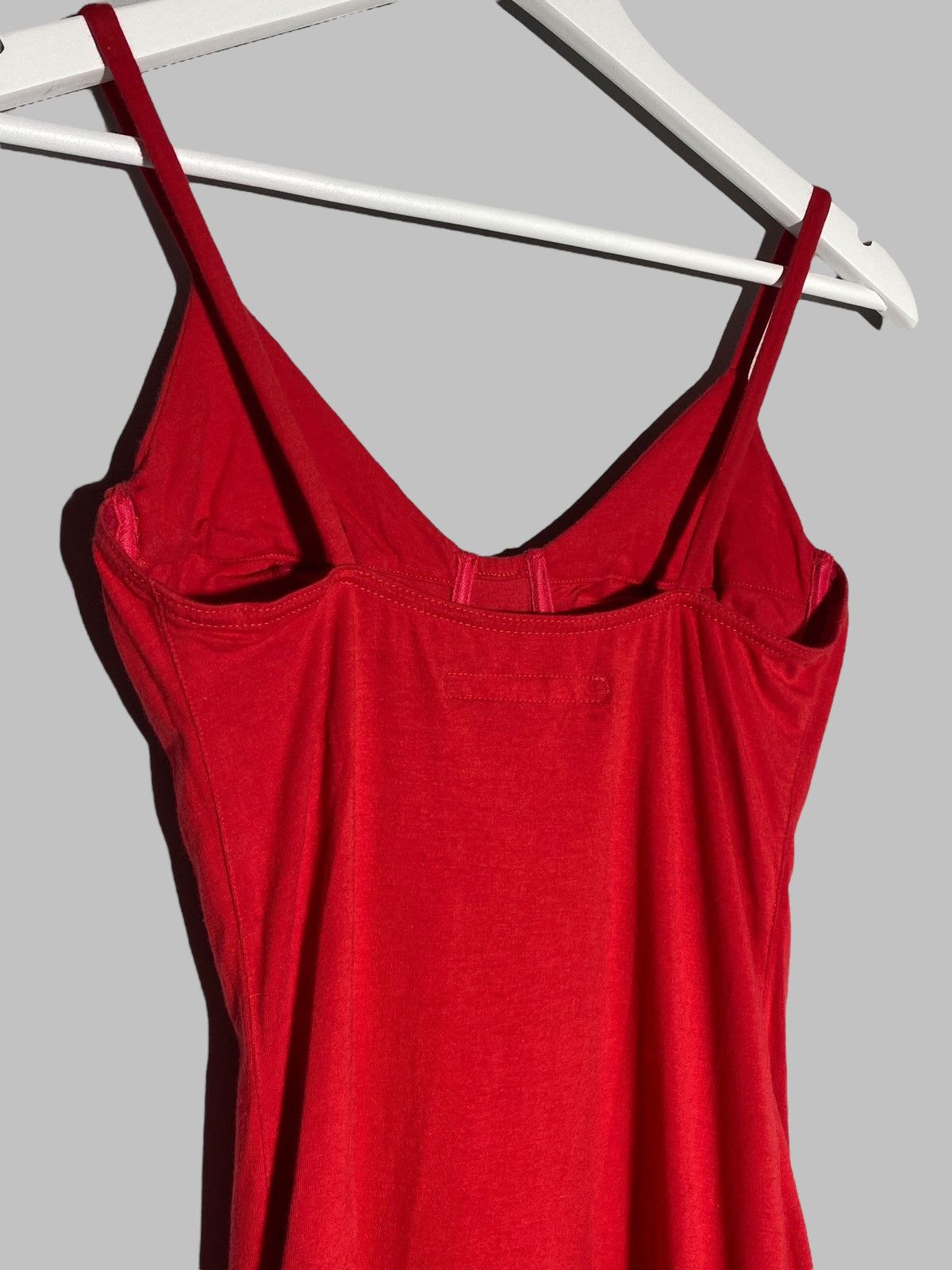 Katharine Hamnett London Vintage 1980s Katharine Hamnett Hot Red Bodycon Mini Dress Size S / US 4 / IT 40 - 6 Thumbnail