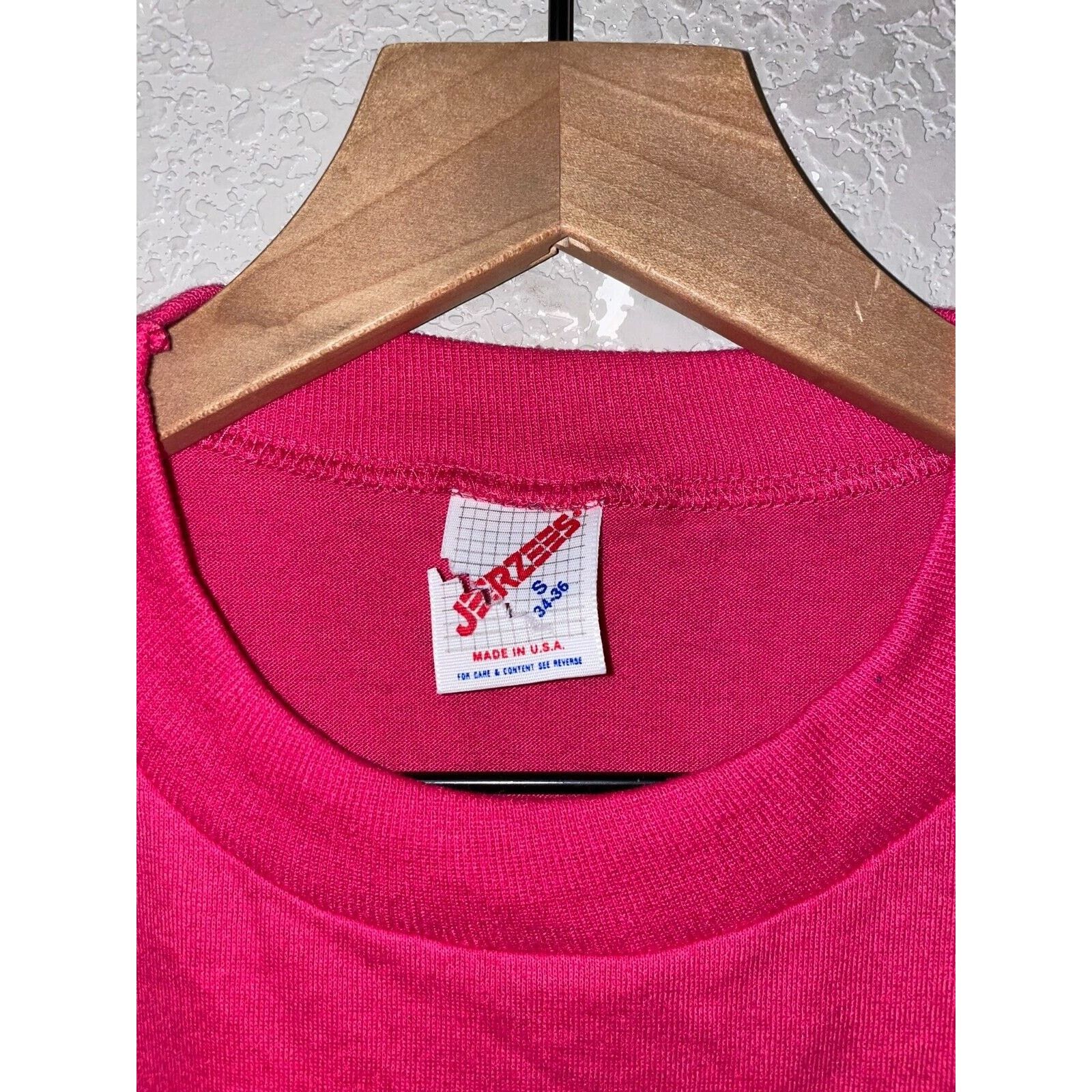 Jerzees Vintage Hospice Shirt A Special Kind Of Caring Pink 80s VTG Size US S / EU 44-46 / 1 - 6 Thumbnail