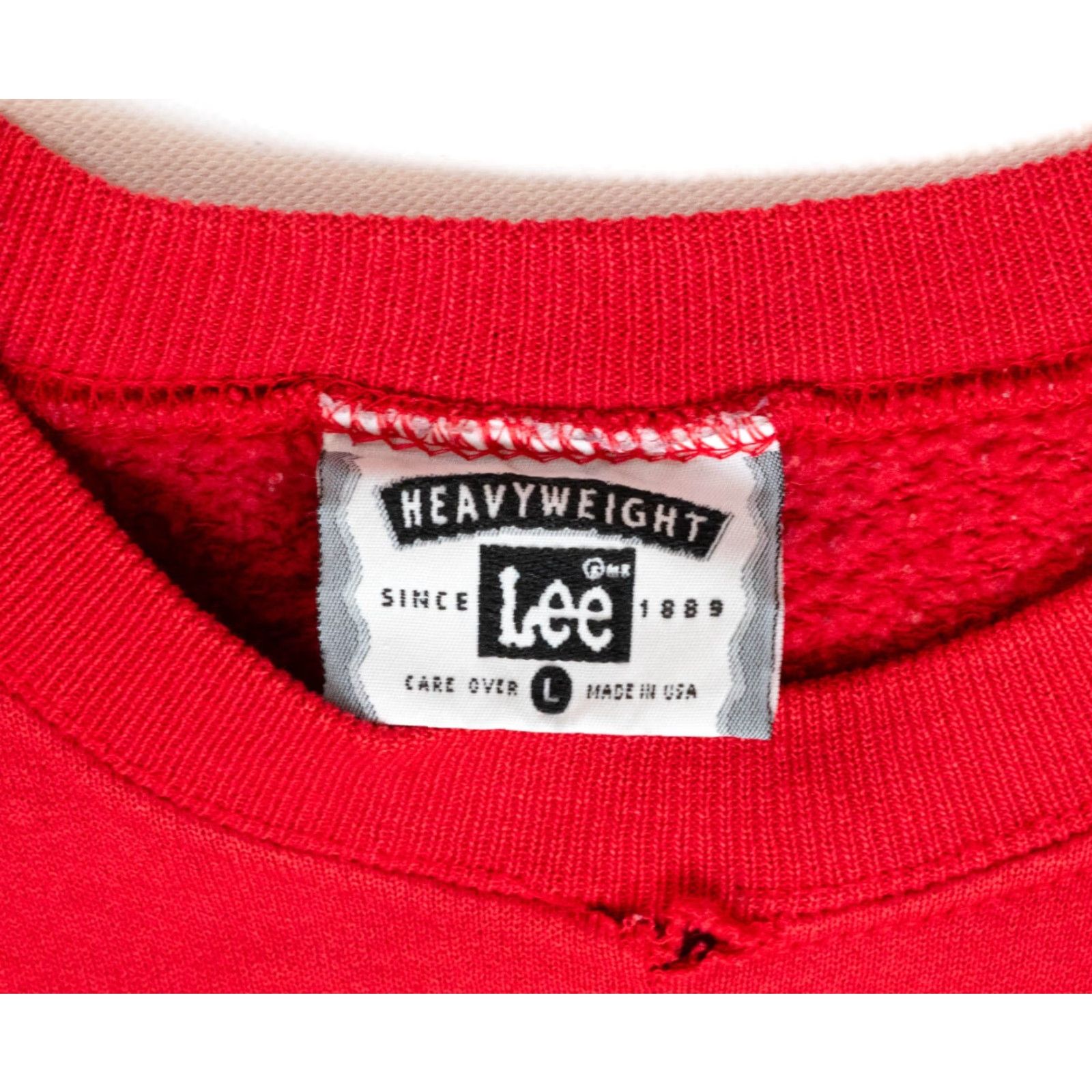 Lee VINTAGE Lee Nebraska Cornhuskers Sweatshirt XL Red Men's Sweatshirt 90s NCAA Distressed Embroidered Size US XL / EU 56 / 4 - 3 Thumbnail