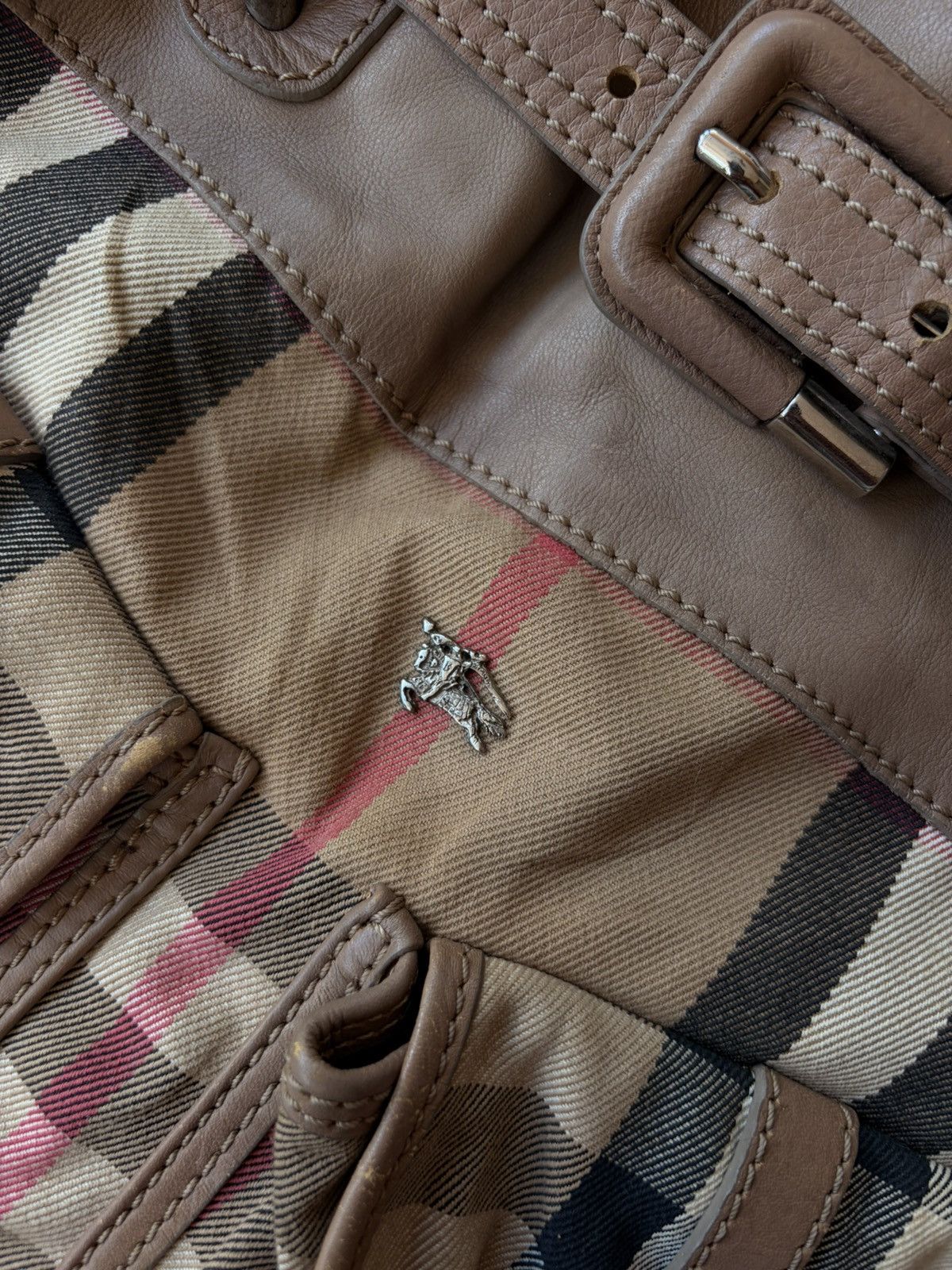 Burberry Burberry Nova beige canvas shoulder bag Size ONE SIZE - 3 Thumbnail