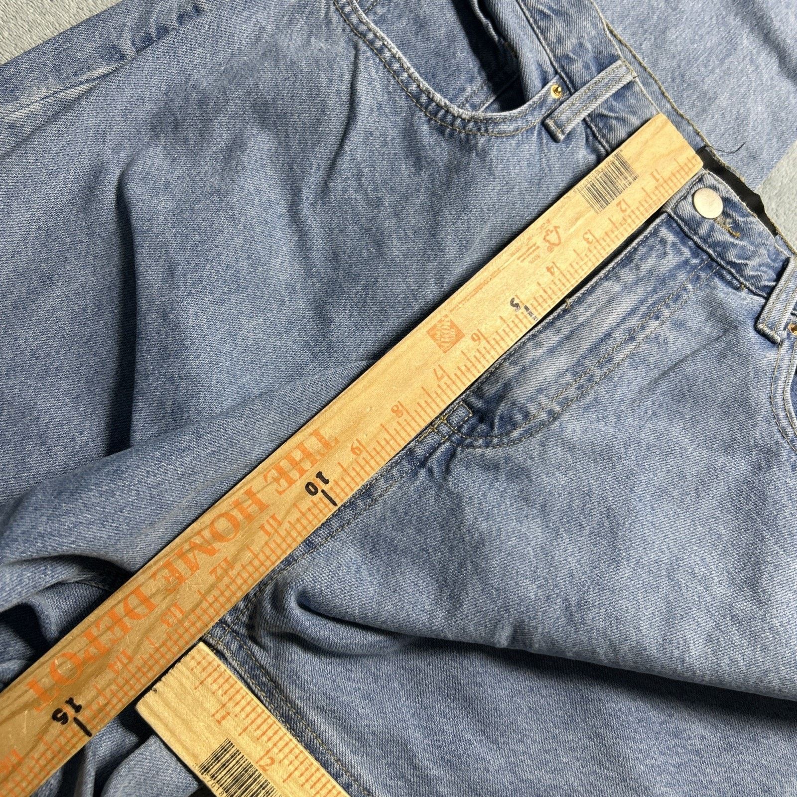 Levi's Beyond Baggy Jeans Womens 13 34x34 Wide Hamilton Raw Loose Size 34" / US 12 / IT 48 - 11 Thumbnail