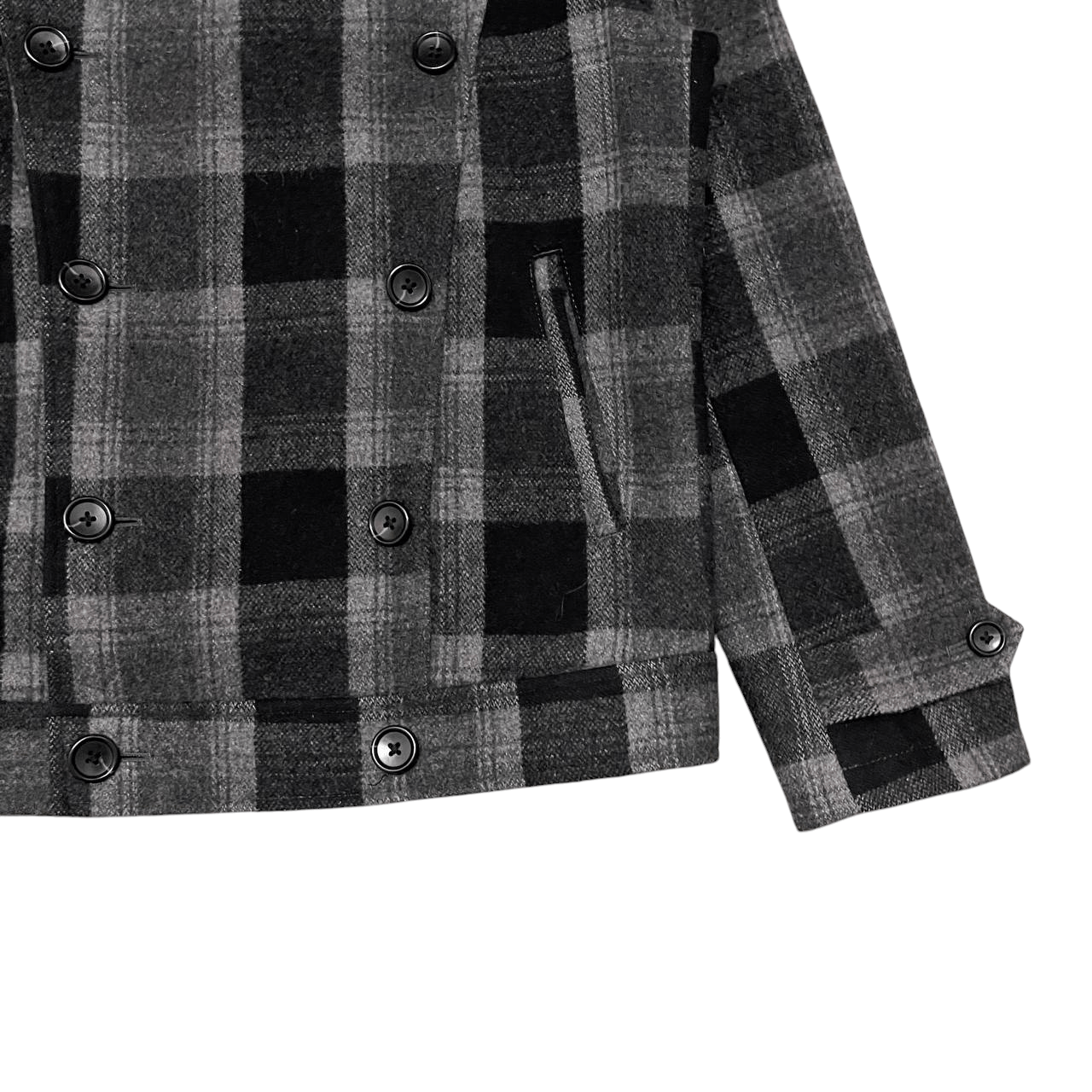 Ships Jet Blue Vintage Ships Jet Blue Wool Hooded Coat Plaid Size US M / EU 48-50 / 2 - 4 Thumbnail