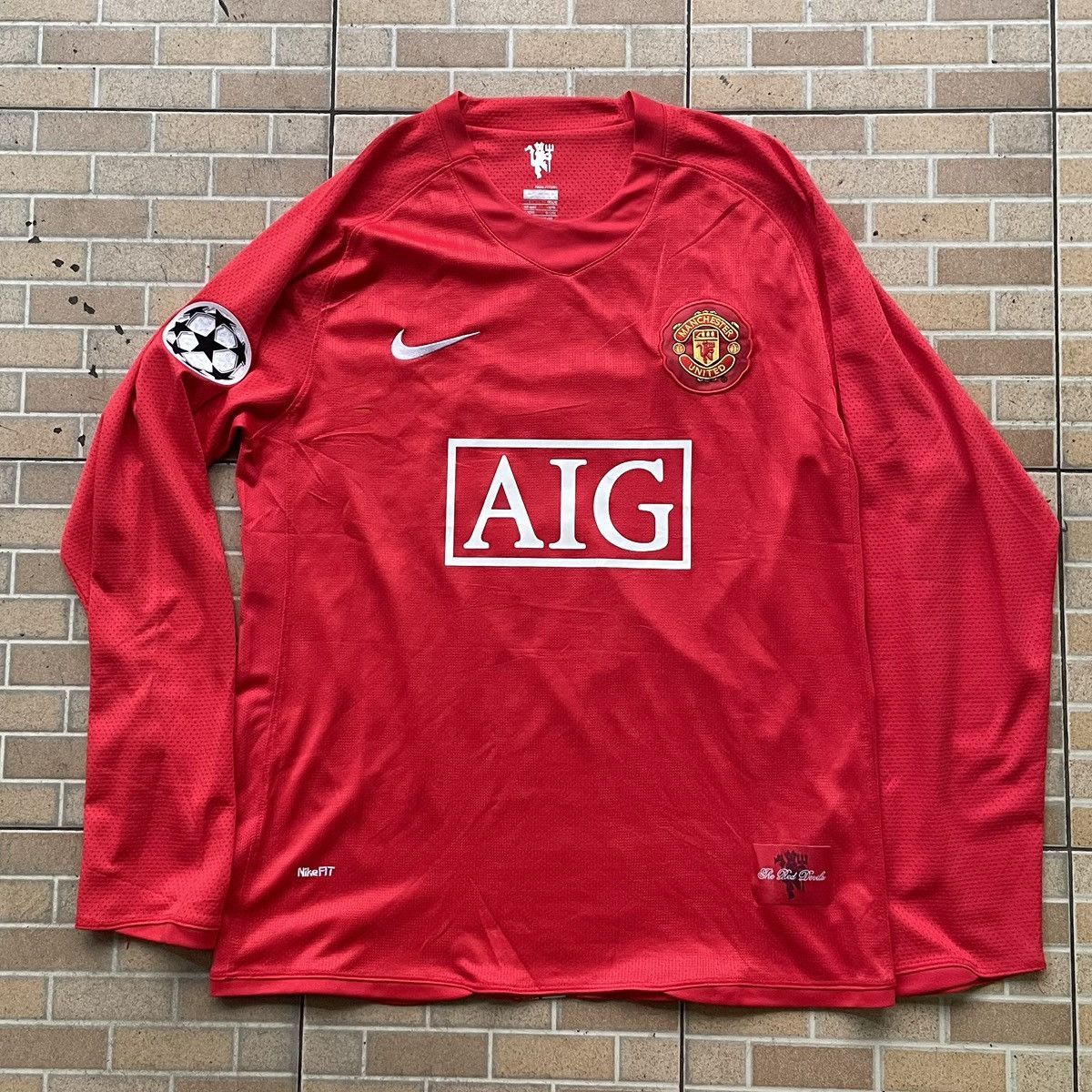 Nike 2007 2008 MUFC 7 Ronaldo Jersey Home UCL Size US L / EU 52-54 / 3 - 1 Thumbnail