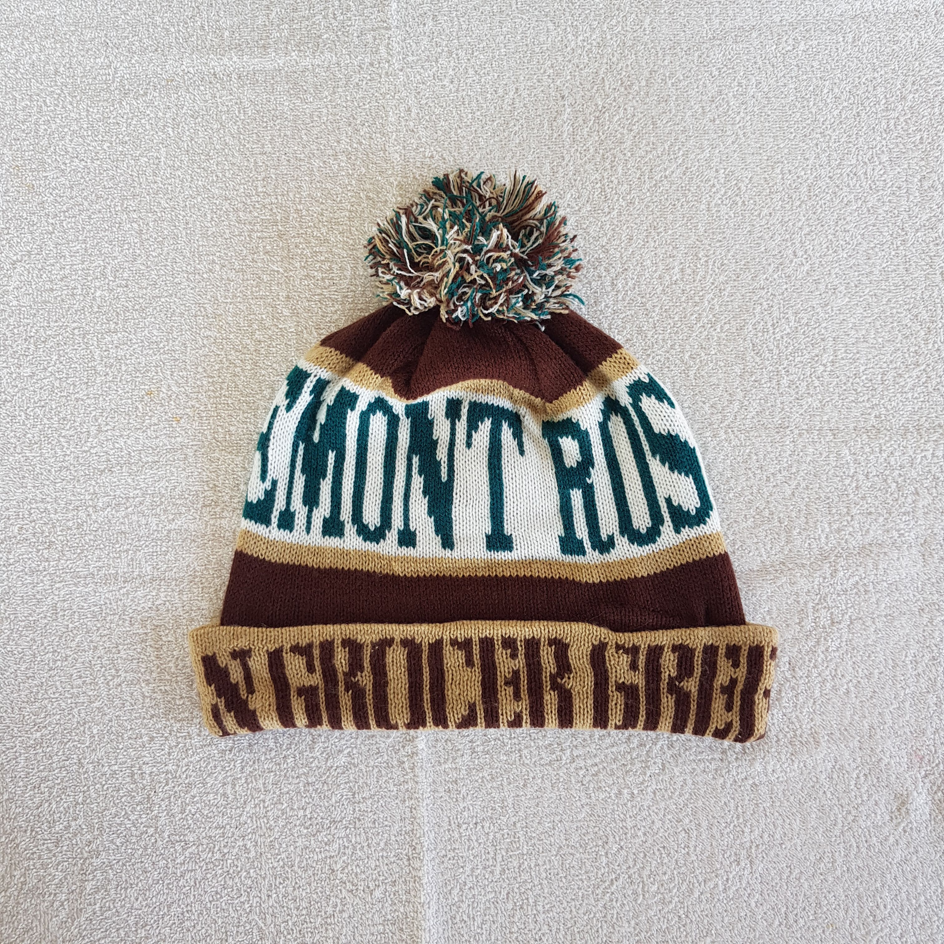 Japanese Brand Vintage Green Grocer Beanie Pom Pom Snow Caps Hats Size ONE SIZE - 5 Thumbnail