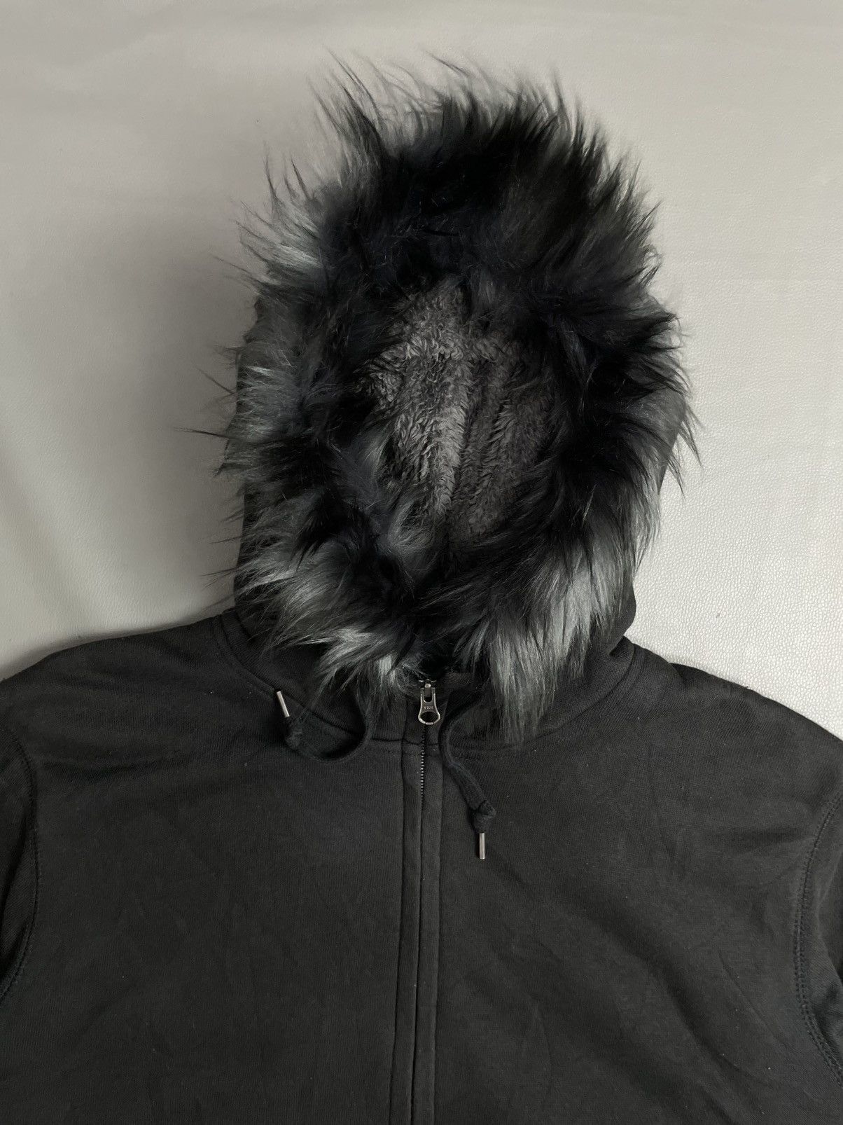 If Six Was Nine Unqlo Zipper Fur Hoodie fleece LGB IfSixWasNine style black Size US XL / EU 56 / 4 - 2 Thumbnail