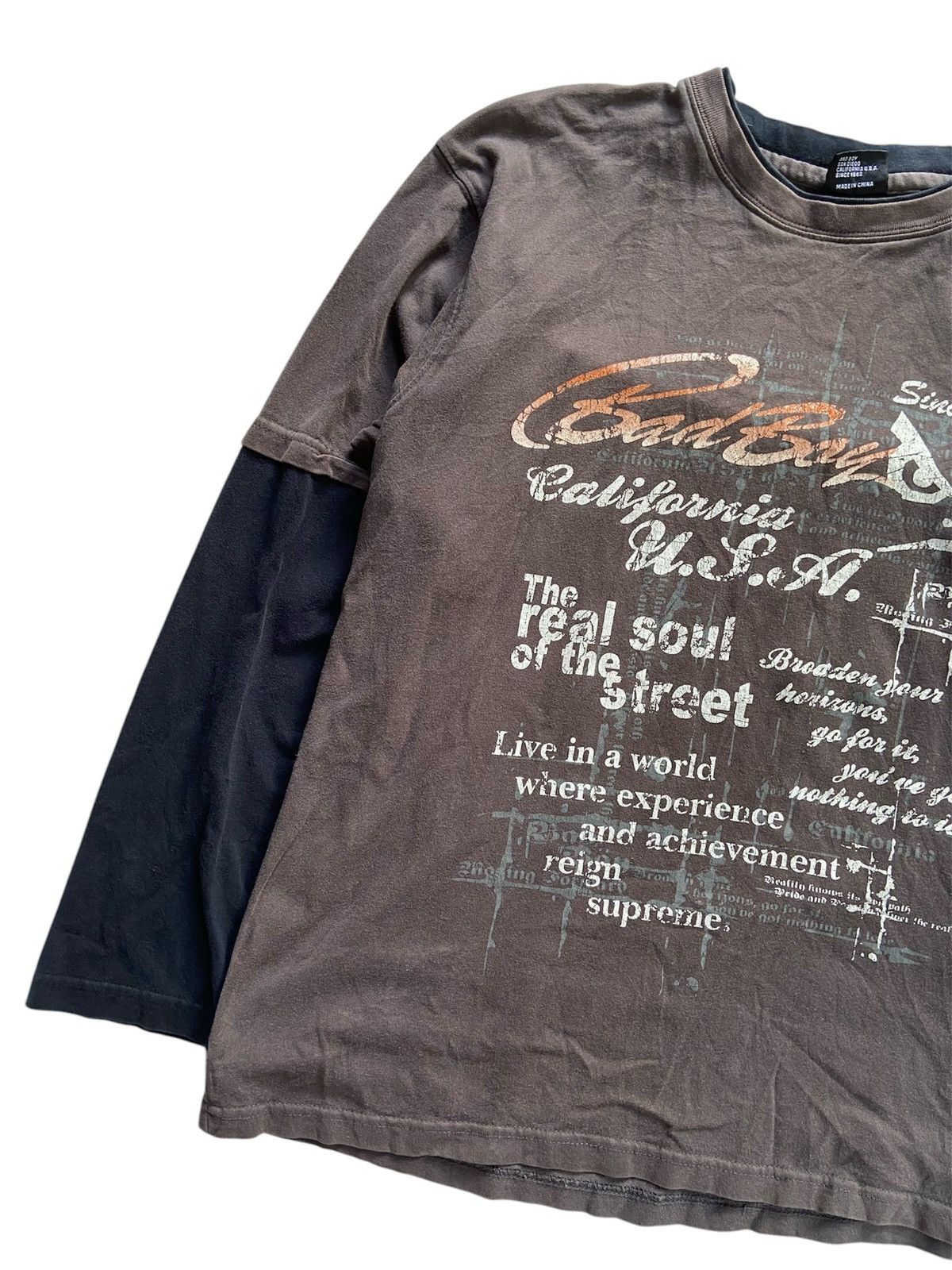 Japanese Brand BAD BOY DOUBLE LAYER LONG SLEEVE Size US L / EU 52-54 / 3 - 3 Thumbnail