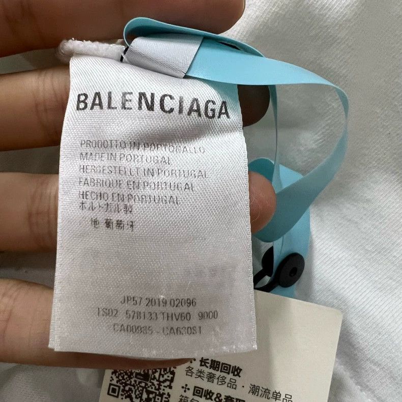 Balenciaga Balenciaga White Eiffel Tower Printed Logo Short Sleeve Size US M / EU 48-50 / 2 - 4 Thumbnail
