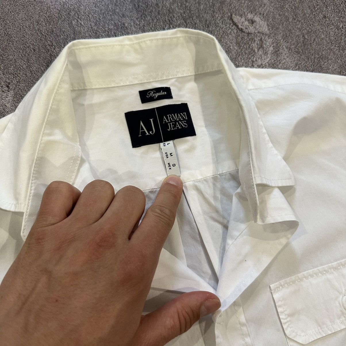 Armani Armani Jeans Short Sleeve Shirt Size M-L Size US M / EU 48-50 / 2 - 6 Thumbnail