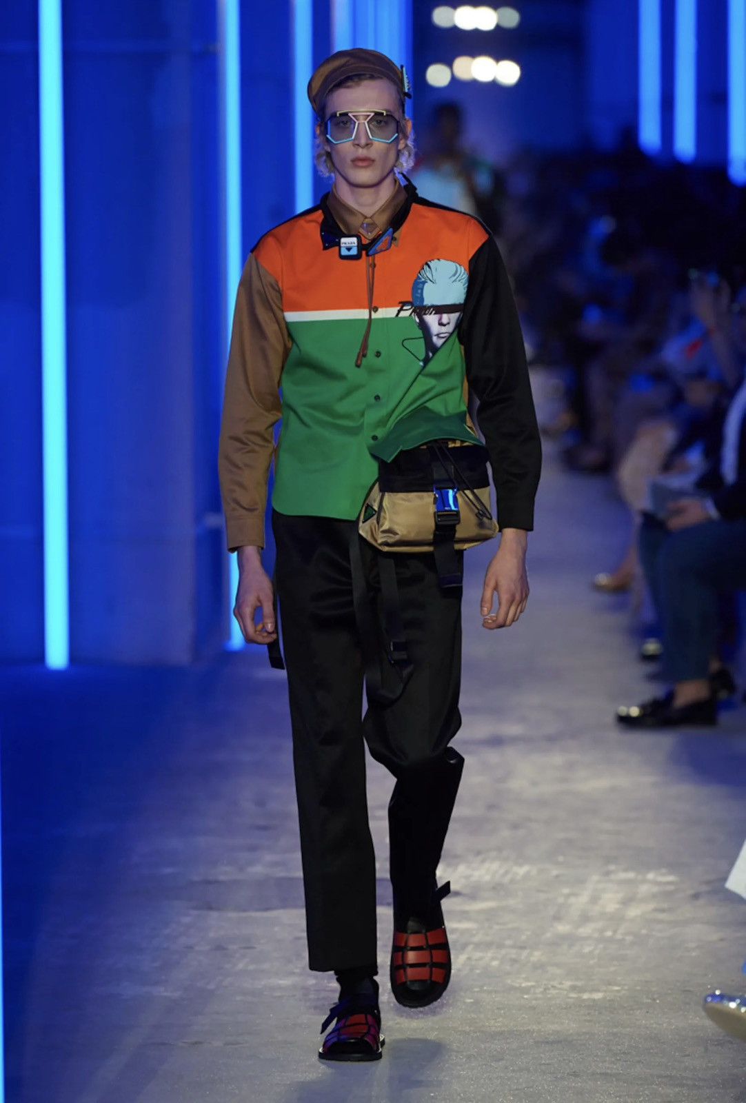 Prada SS20 COLORBLOCK SHIRT Size US S / EU 44-46 / 1 - 19 Thumbnail