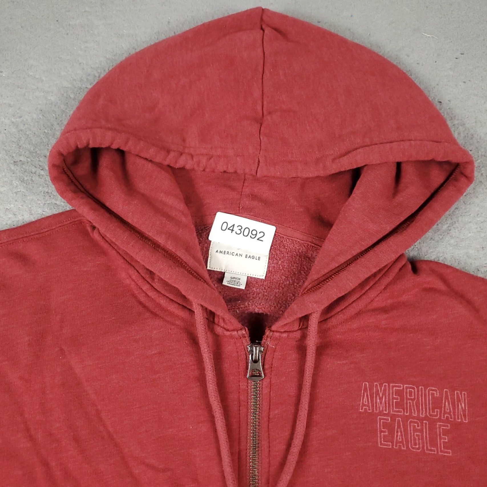 American Eagle Outfitters American Eagle Hoodie Mens Small Red Full Zip Sweatshirt Classic Outdoor Size US S / EU 44-46 / 1 - 2 Thumbnail