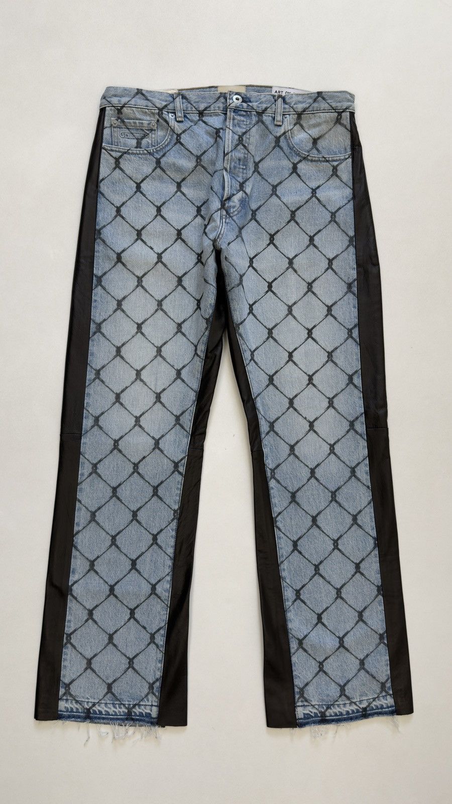Gallery Dept. ‘Cage Ventura’ Print Washed Blue Jeans Size US 32 / EU 48 - 2 Thumbnail